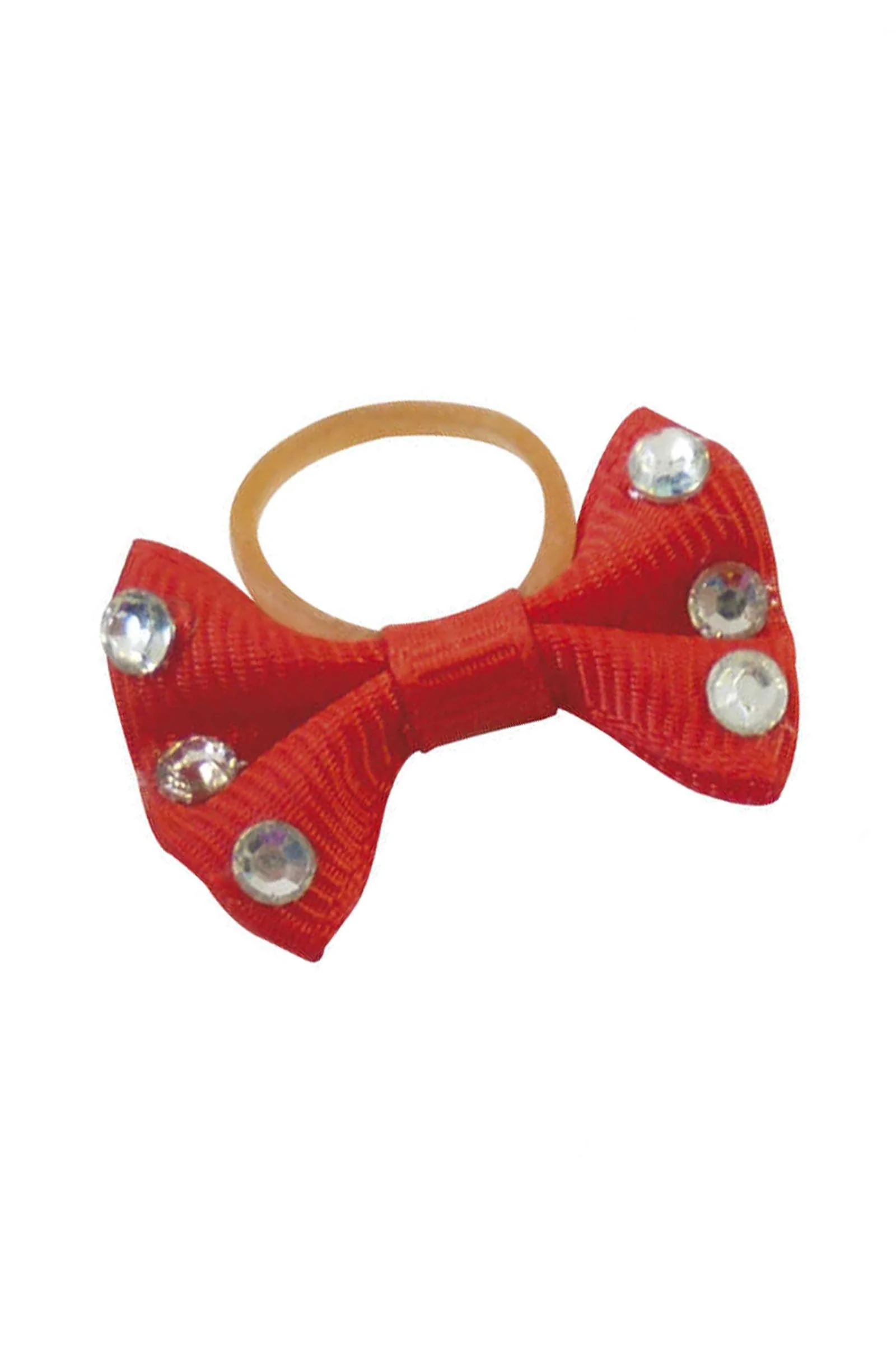 EQUITHÈME Braiding Bows With Clear Strass Red One Size