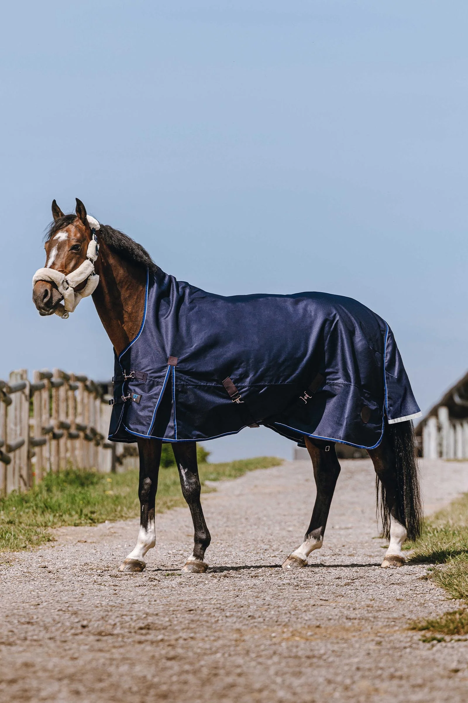 EQUITHÈME Classic 1200D High Neck Rug, 0 g Navy 125
