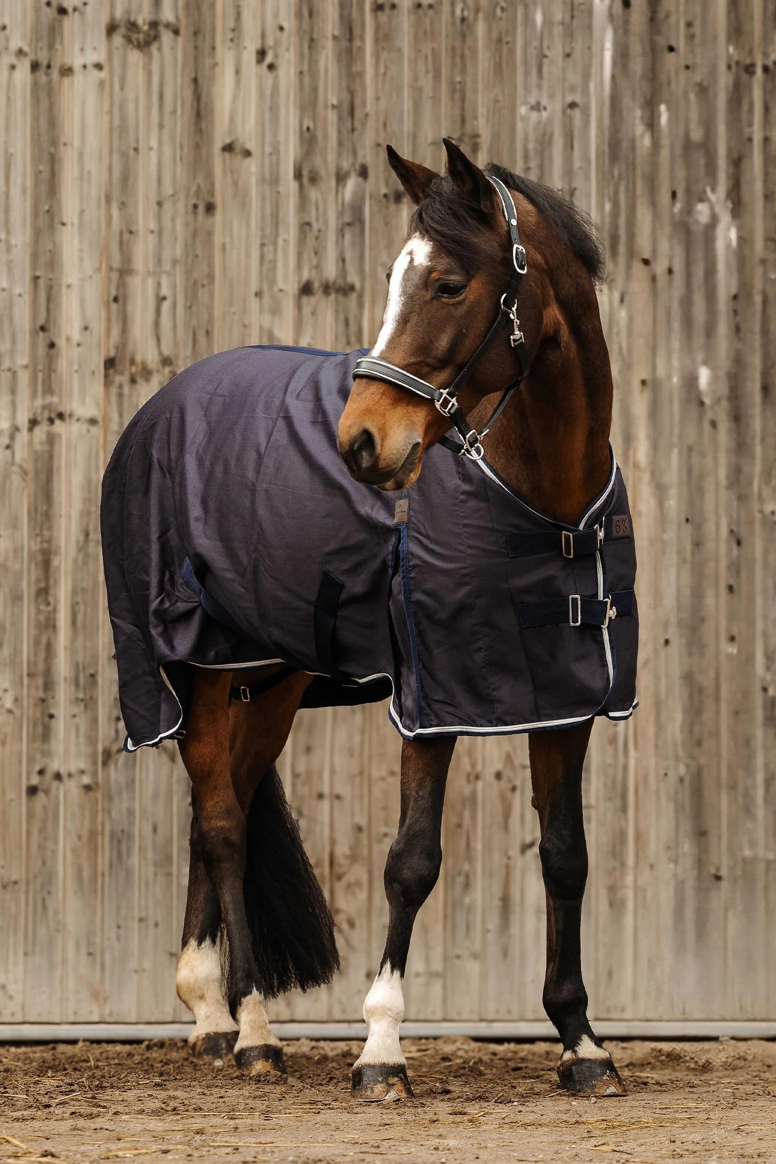 EQUITHÈME Wave Sheet Navy 150