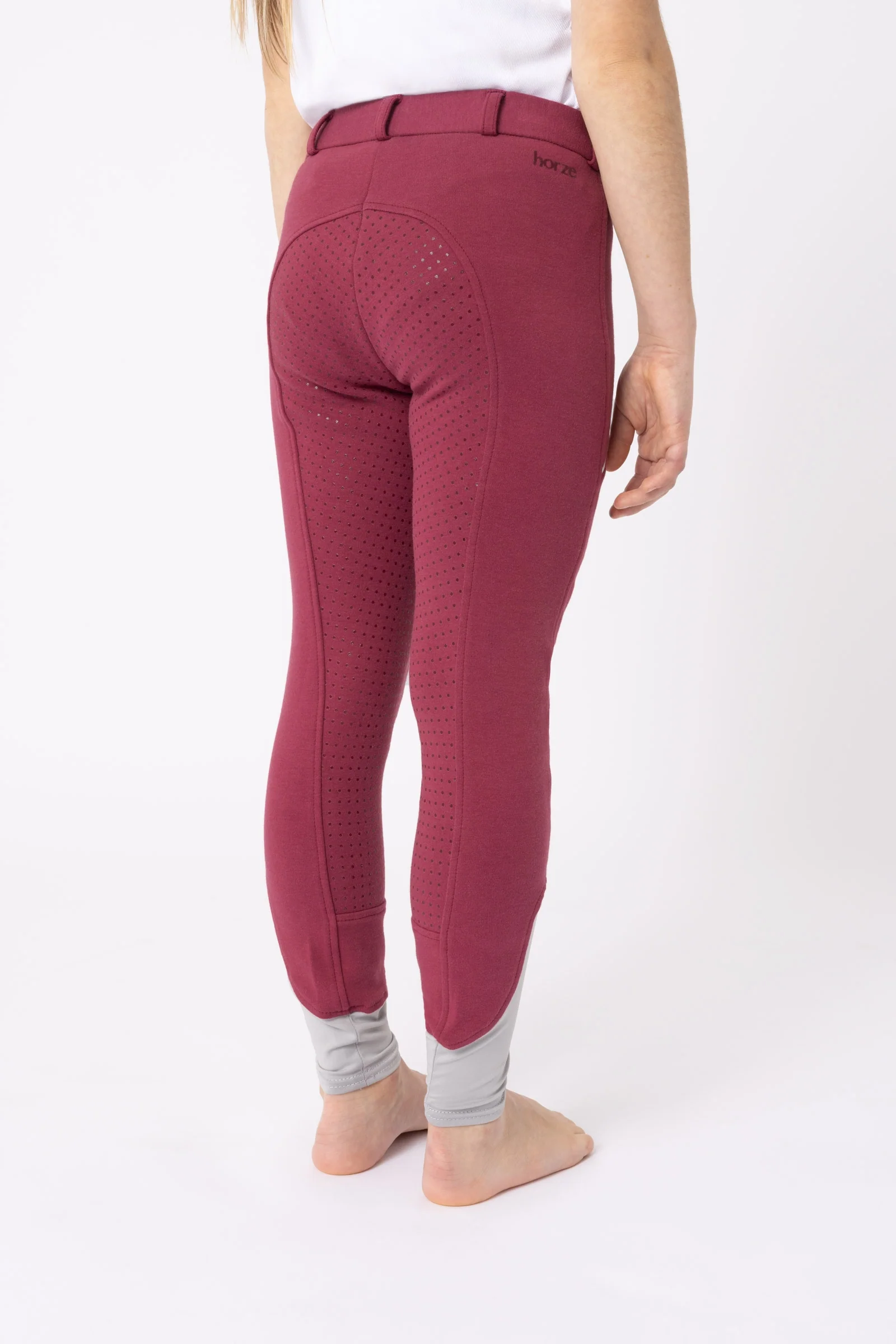 Felicia Kids´ Breeches With Full Grip dry rose 13-15 years