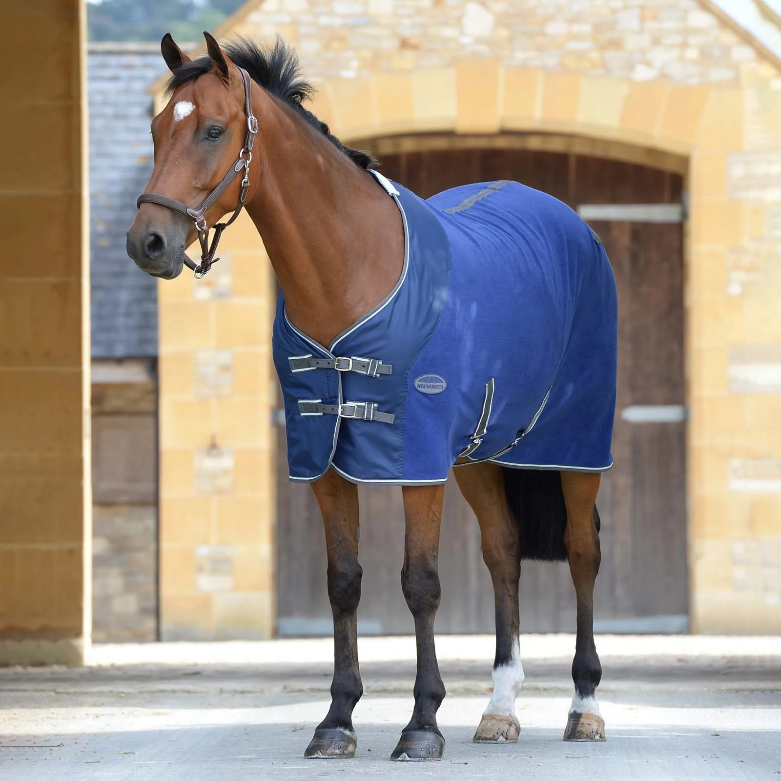 Fleece Cooler Standard Neck Navy/Grey/White 135