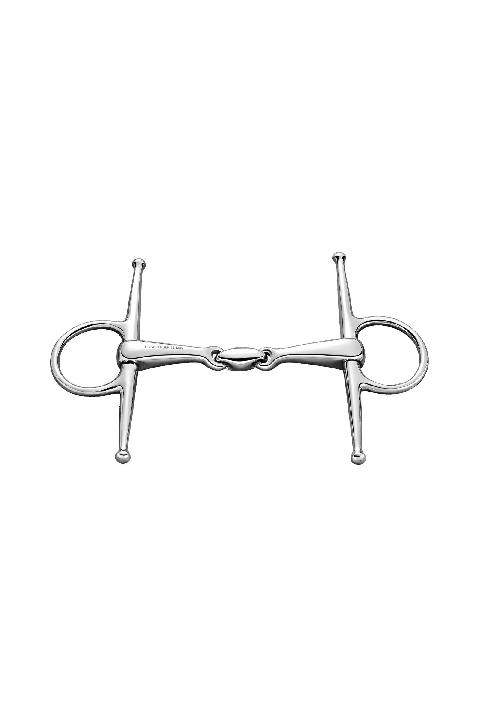 Full Cheek Saffle Bit, Double Jt. 16mm, Stainless St. No Color 135 mm