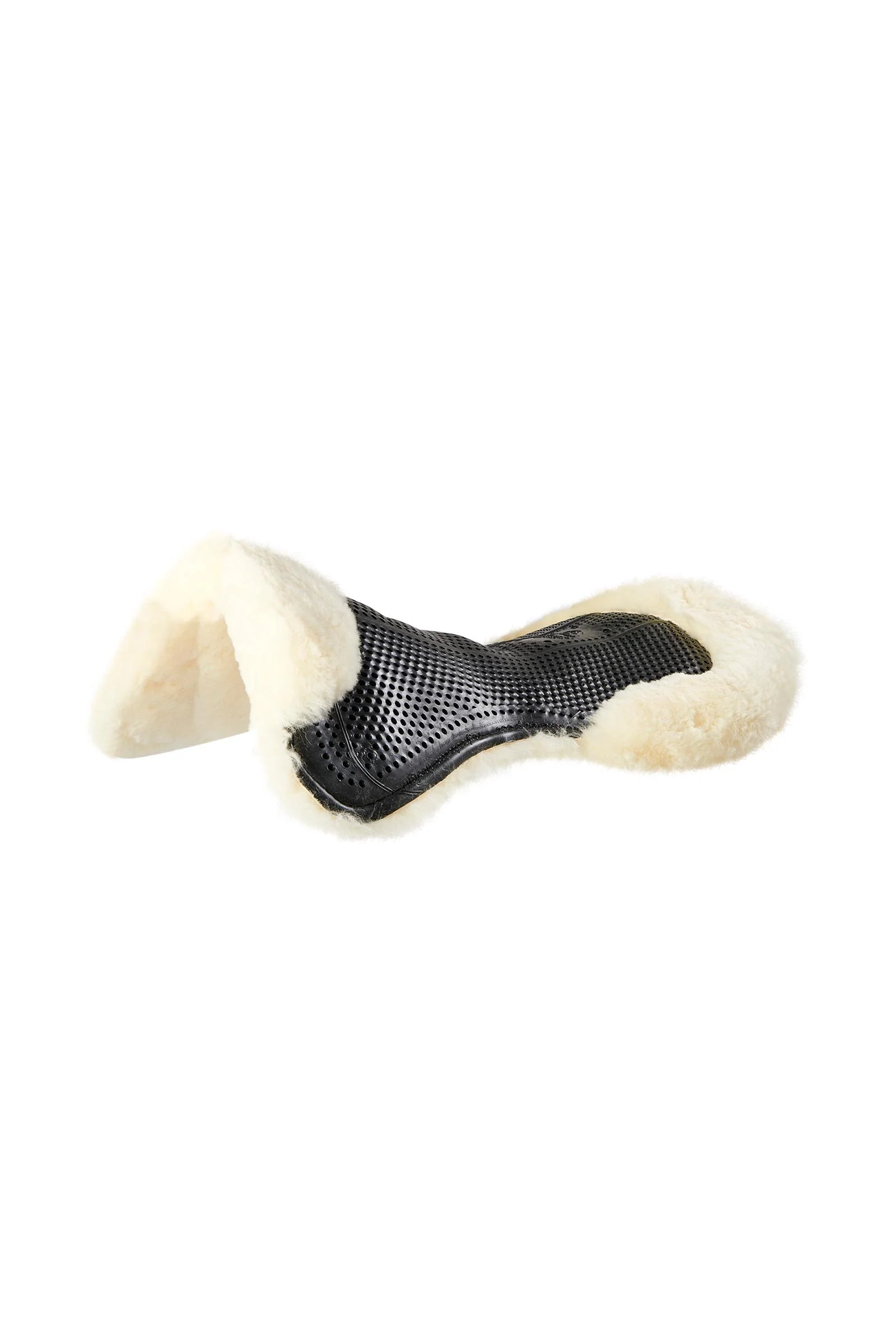 Gel Pad Non-Slip Classic With Sheepskin Flat Black/Natural M