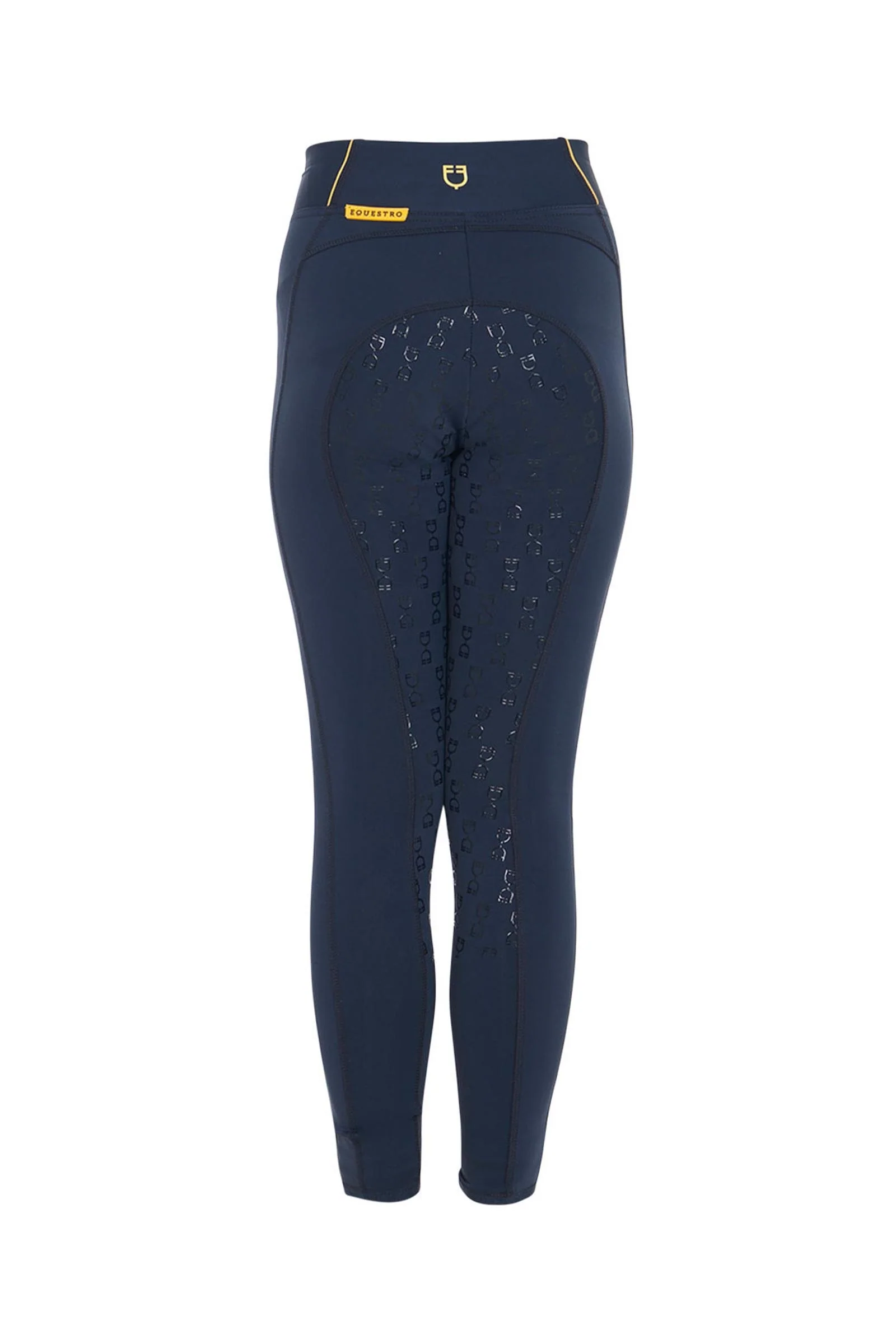 Girls' Slim Fit Full Grip Leggings With Logo Navy Blazer 10 years