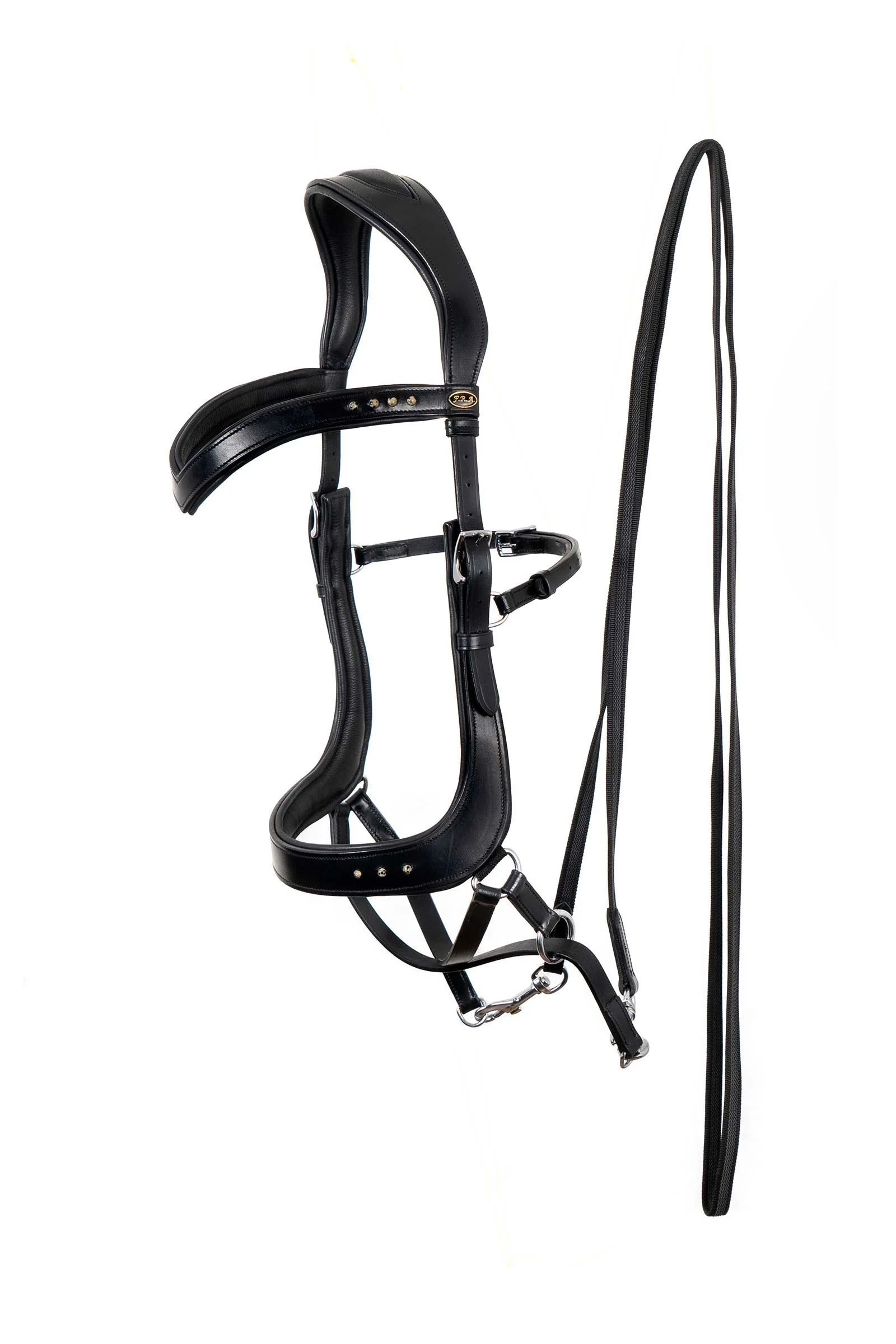 Glory Bitless Bridle With Reins (System 4) Black P