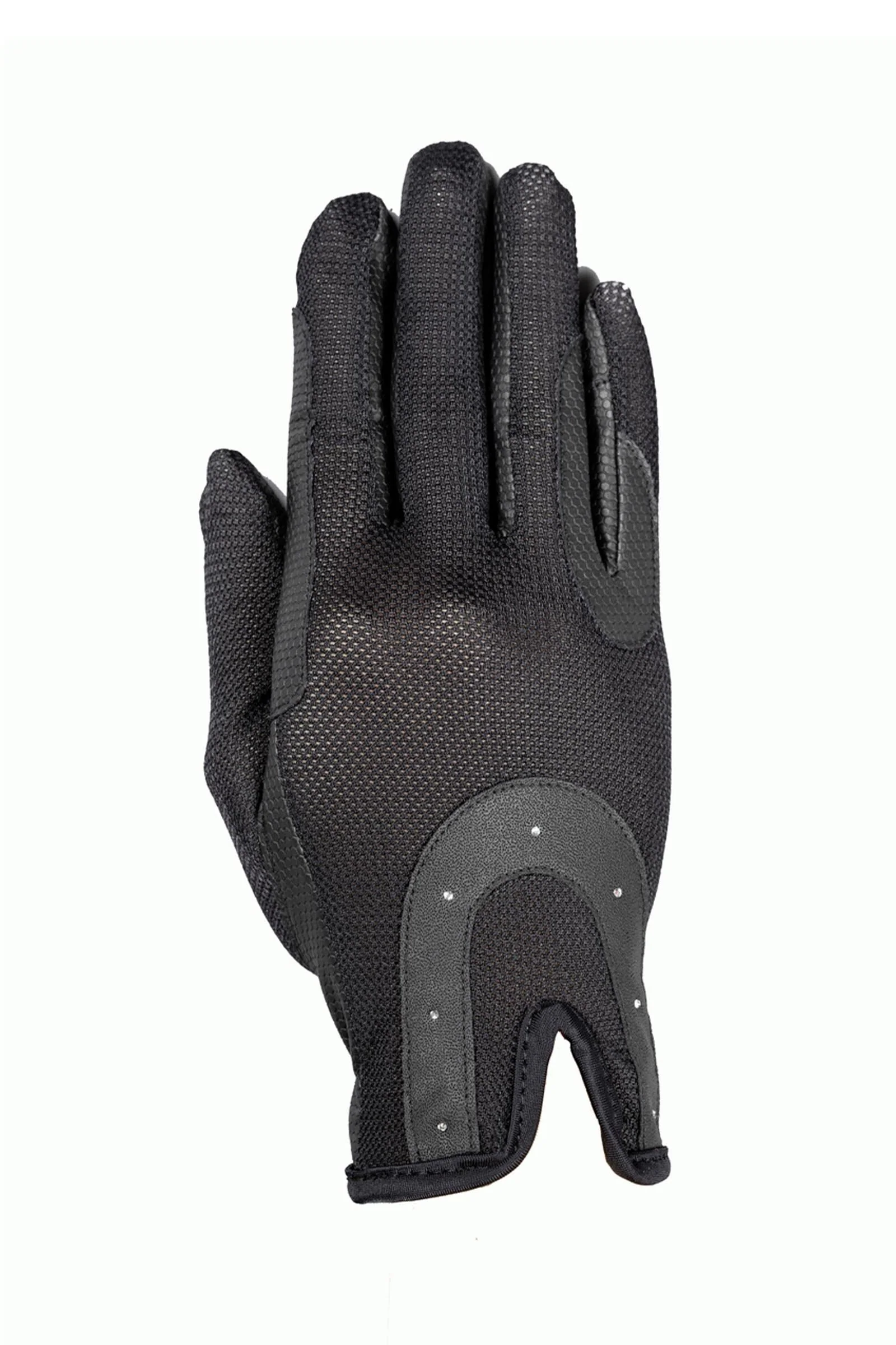 GOOD LUCK Riding Gloves With Mesh Upper Black XL