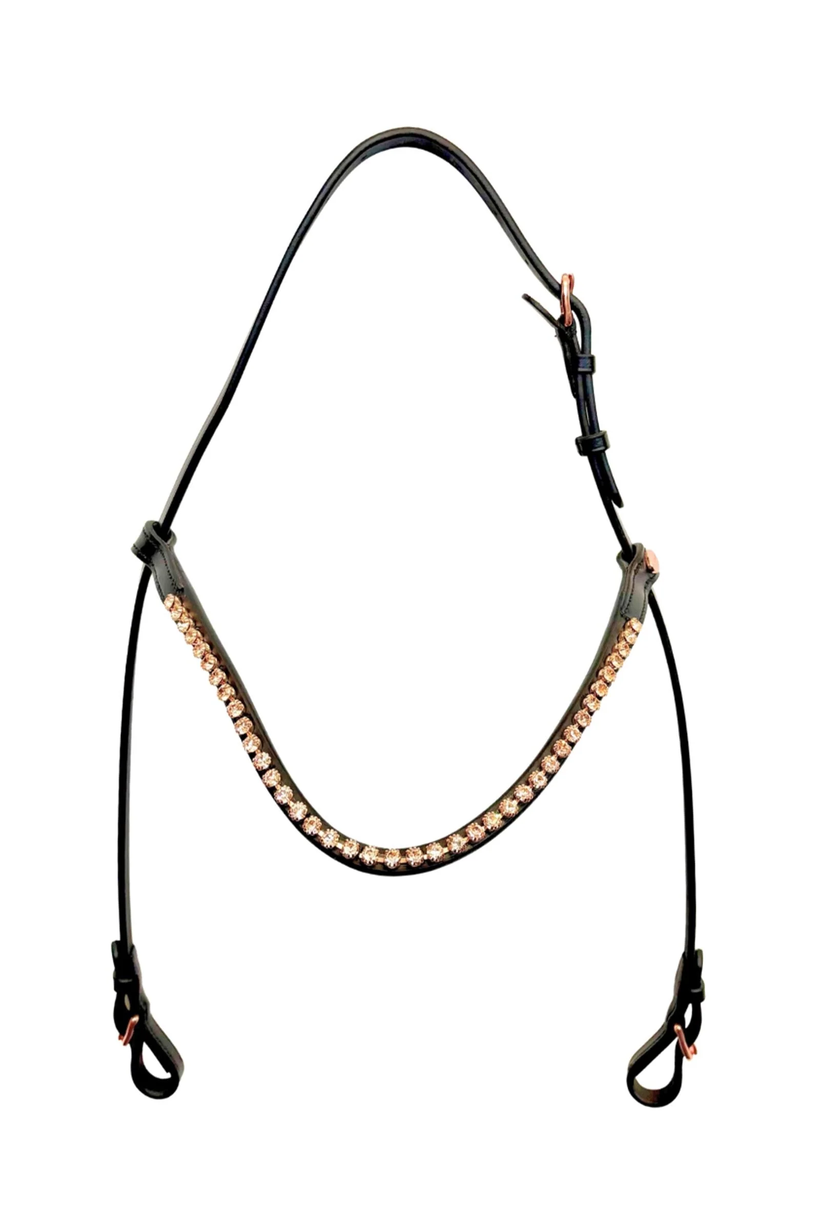 Headpiece For Icelandic Bridle Ragnar Black/Rosé L