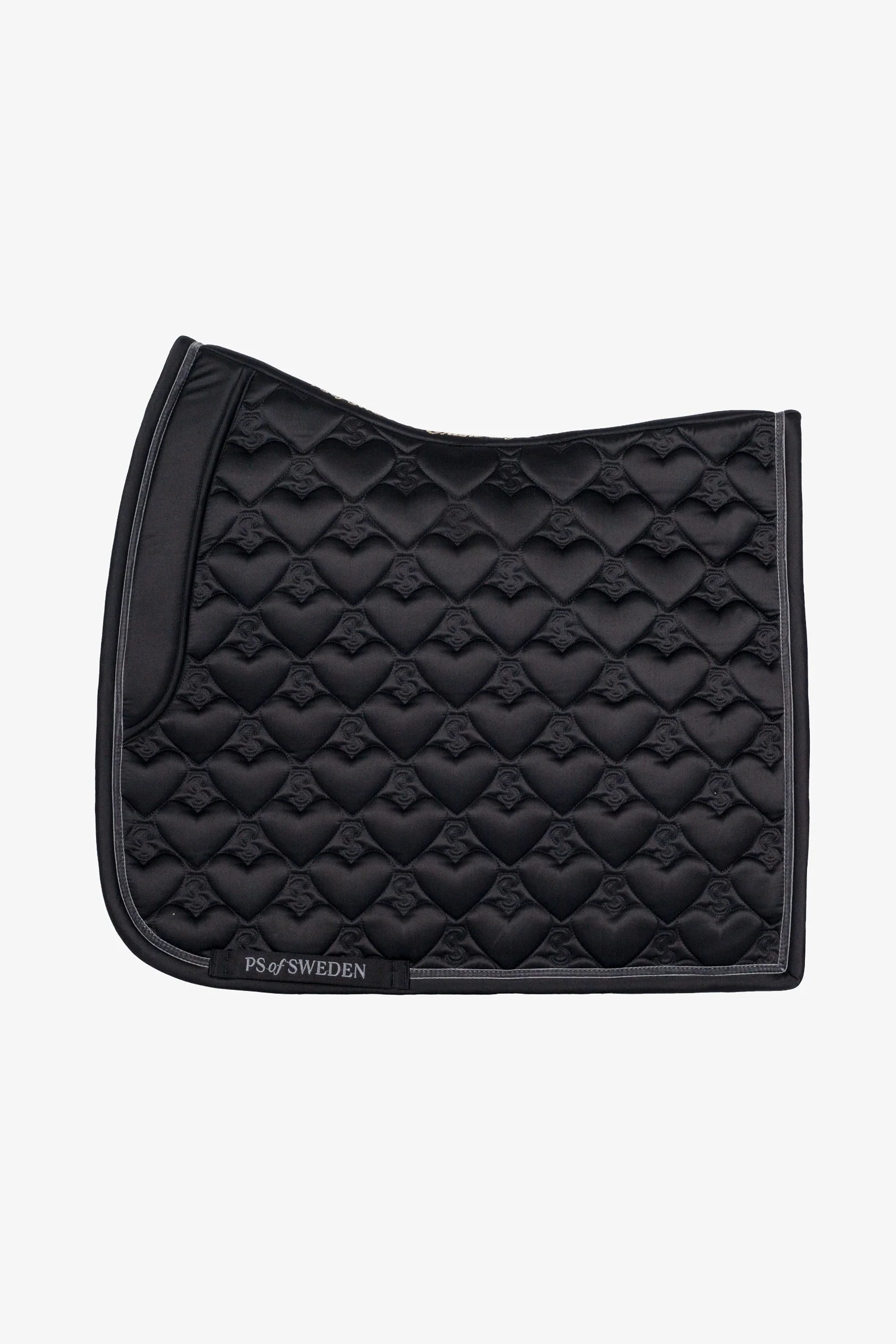Heart Dressage Saddle Pad Black F