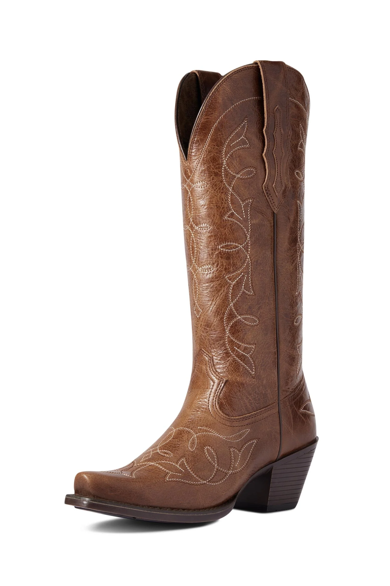 Heritage Women's D Toe Western Boots Dark Tan 6,5