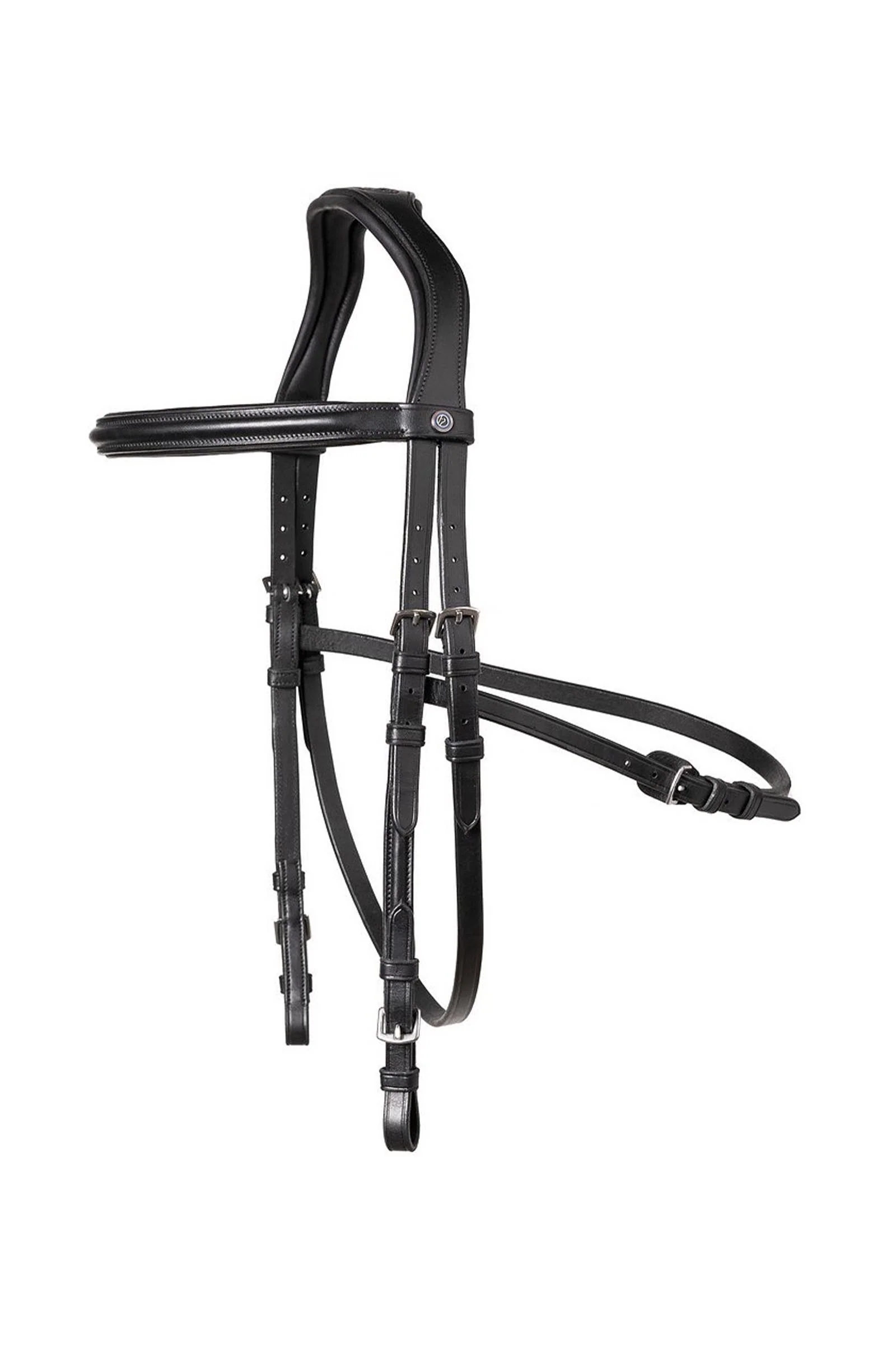 Hickstead Hackamore Bridle Black/Silver C