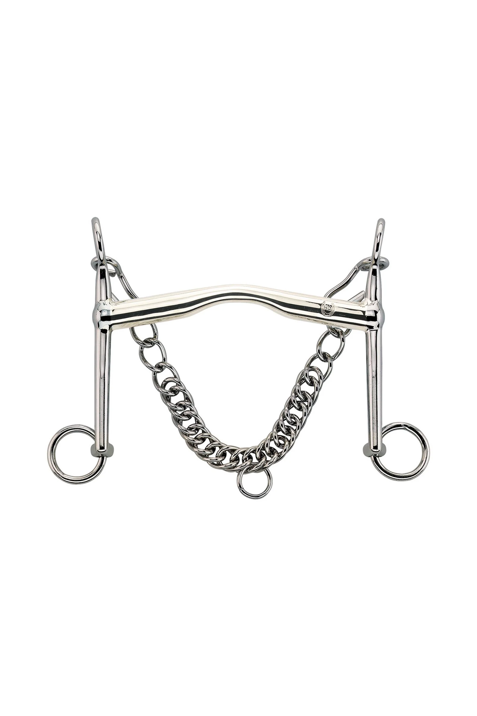 HO Weymouth Bit W. Port, 12mm 7cm Cheeks, Sensogan Metall 115 mm