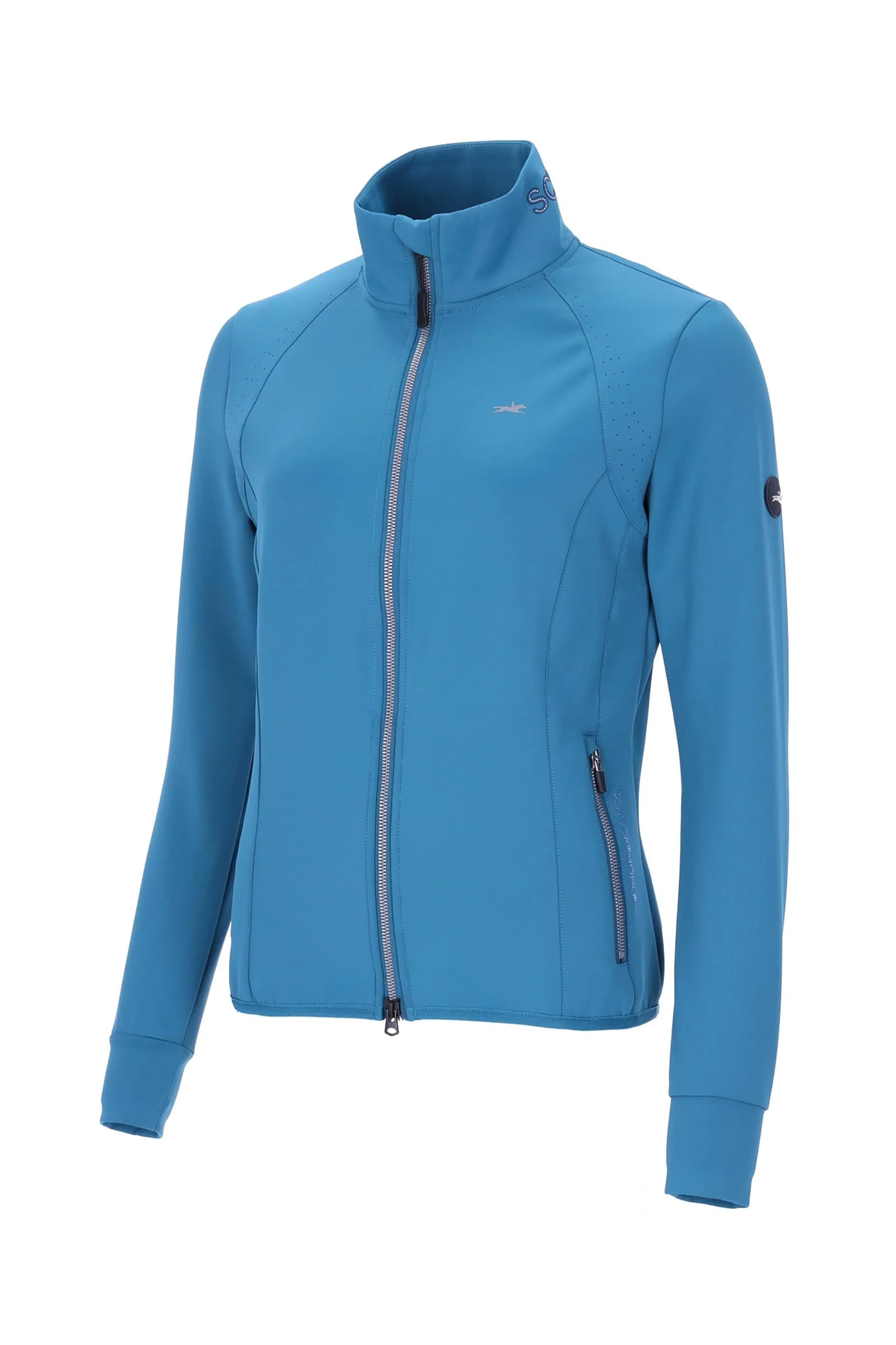 Ines Style Women's Jersey Sweat Jacket Colonial Blue S
