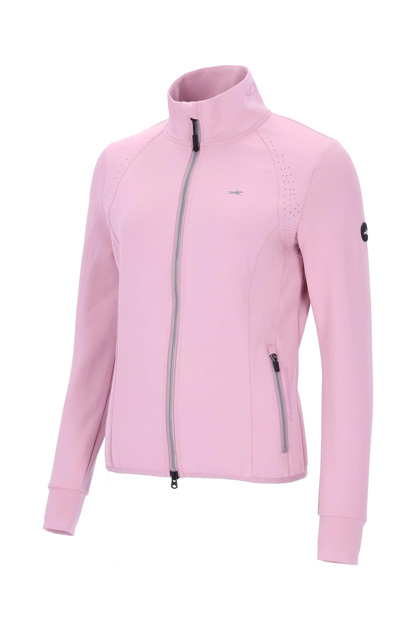 Ines Style Women's Jersey Sweat Jacket Powder Pink M