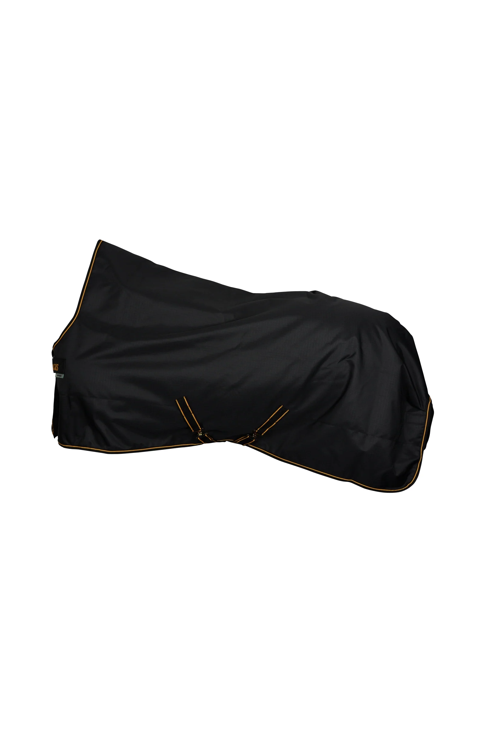 Irish Turnout Rug with High Neck, 50g Black/Gold 165