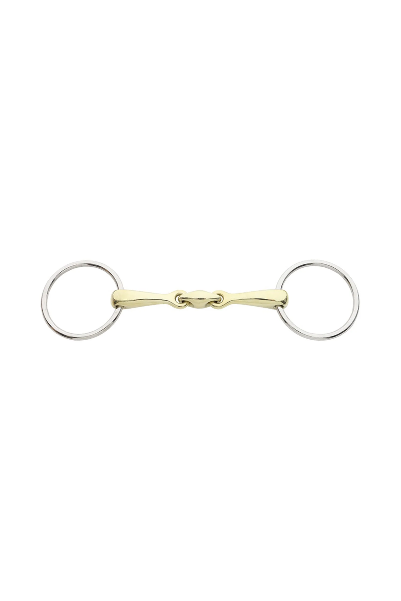 KavalBit Double Jointed Loose Ring Snaffle Silver 115 mm