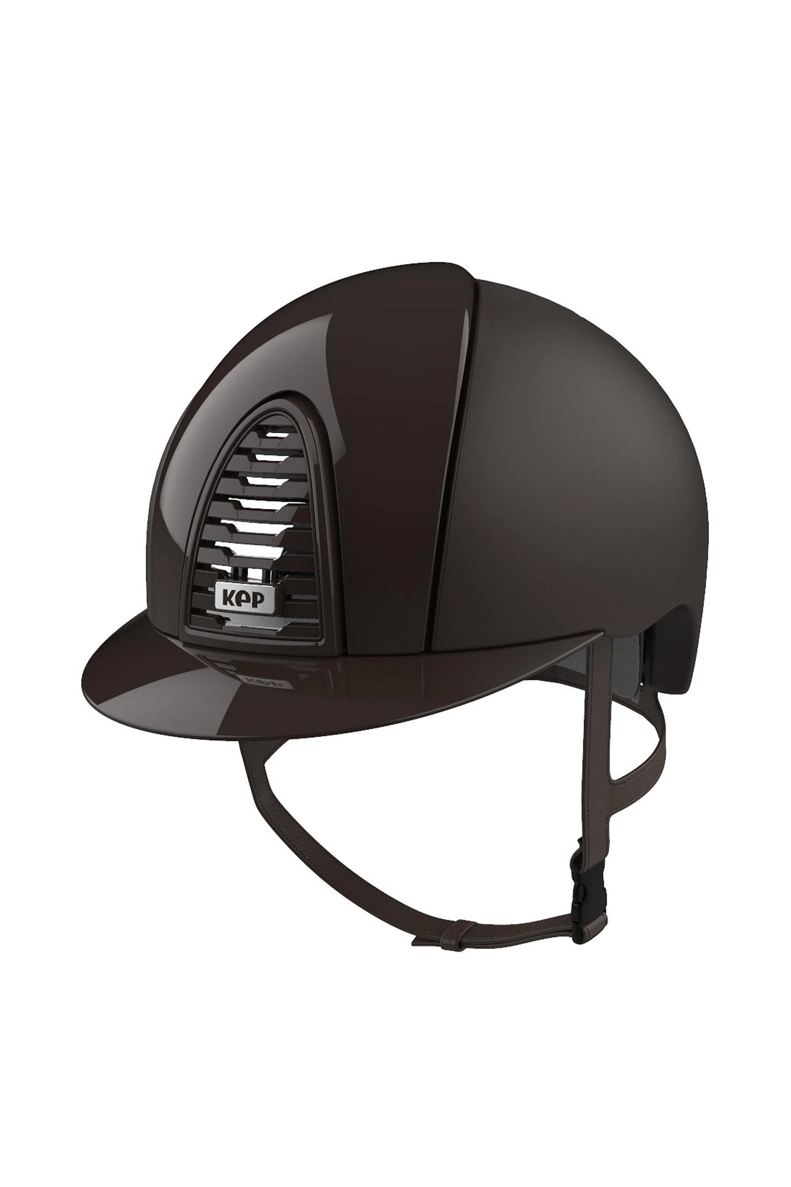 KEP Cromo 2.0 Textile/Polish Riding Helmet With Extra Visor, App Compatible Brown/Brown 059-x-062