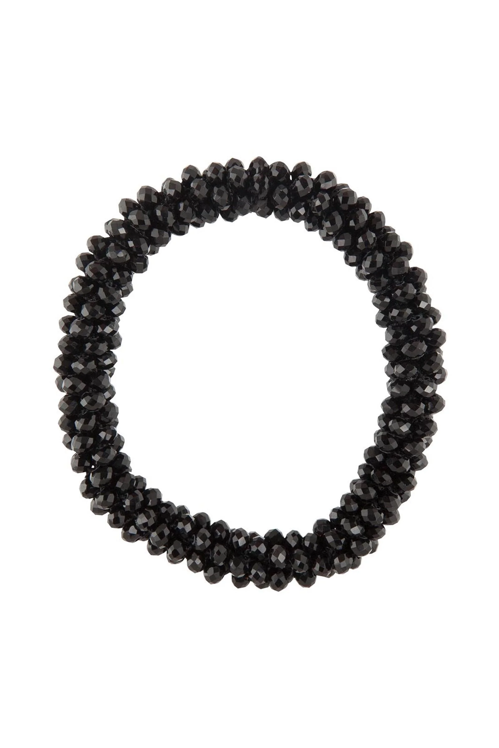 Kiki Scrunchie With Crystal Trimming Black One Size