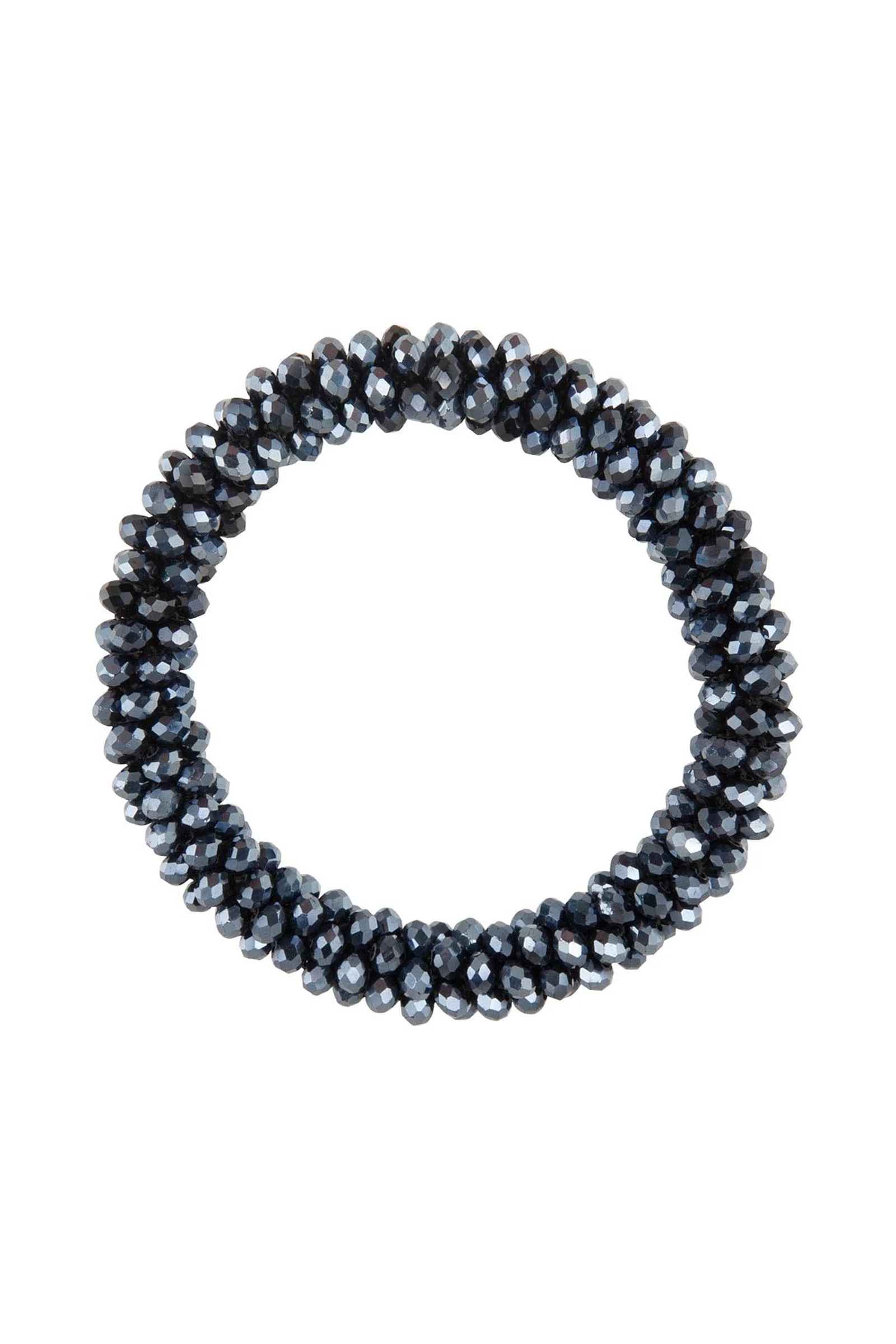 Kiki Scrunchie With Crystal Trimming Navy One Size