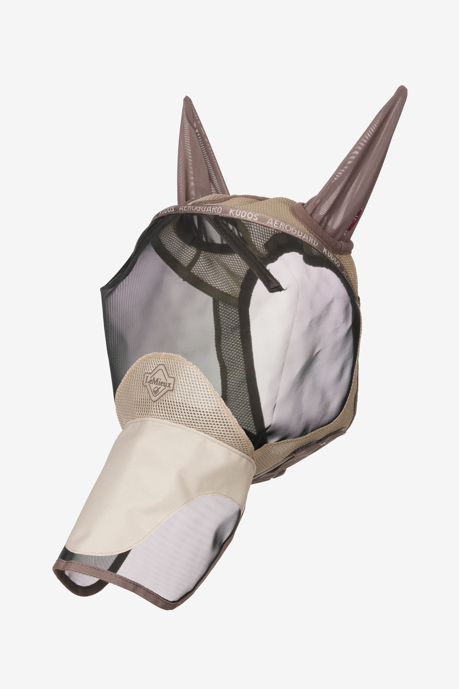Kudos AeroGuard Full Fly Mask Pecan L