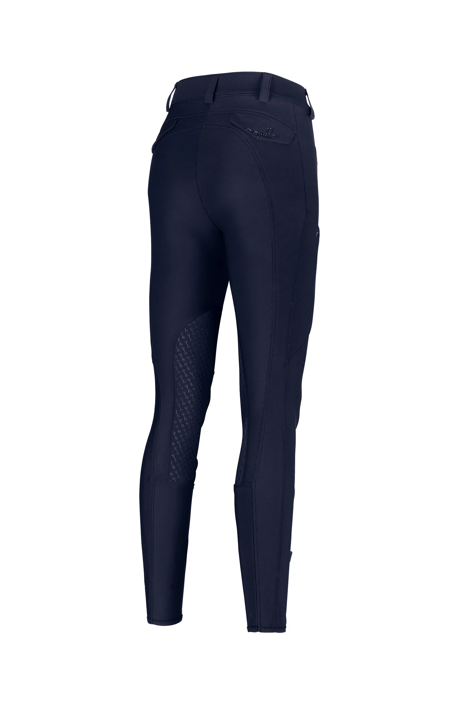 Laure McCrown Knee Patch Breeches for Women Blue Nights 8 Long