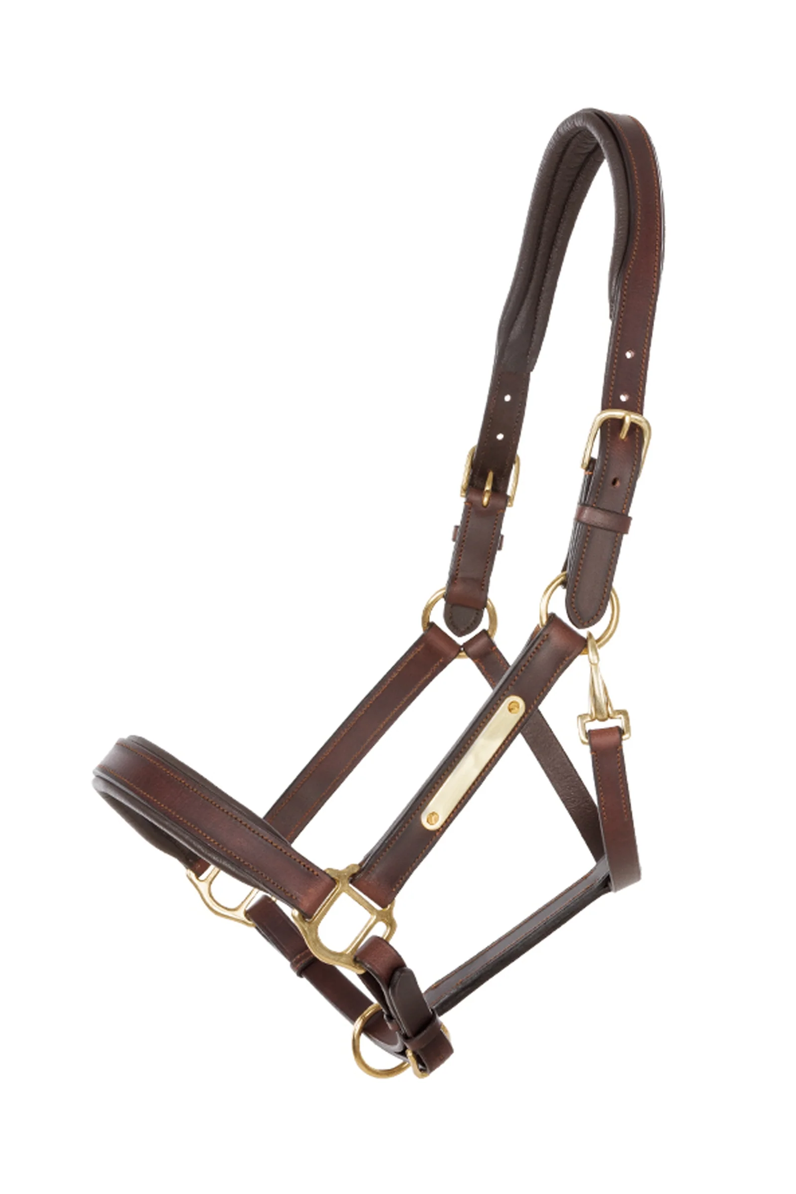 Leather halter Cinta brown/brown C