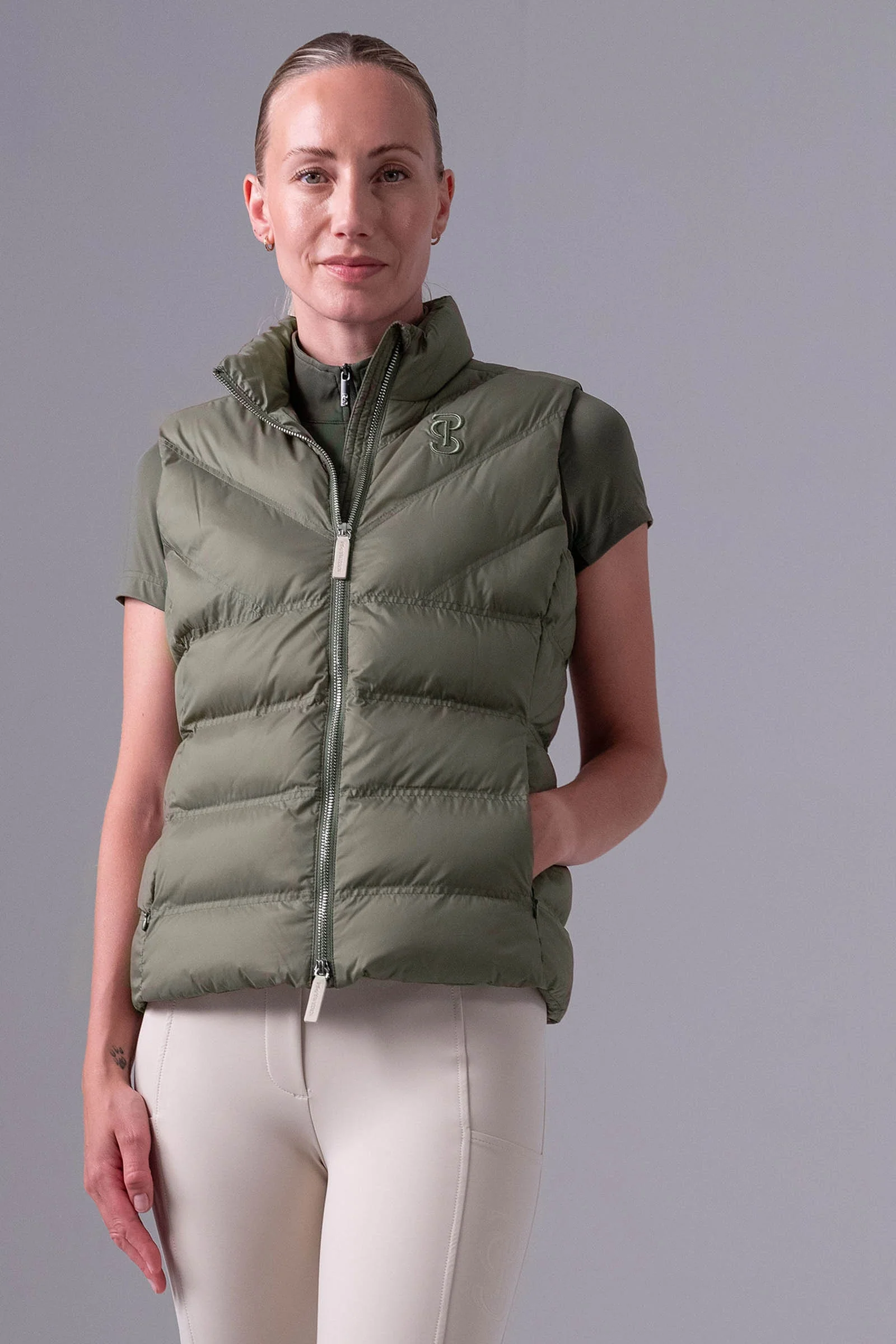 Lucy Women´s Puffer Vest Vintage Green M
