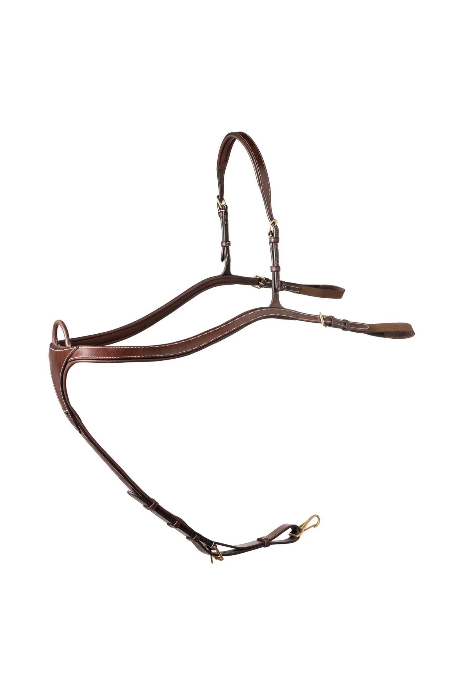 Lyon Long Bridge Breastplate Brown/Gold F