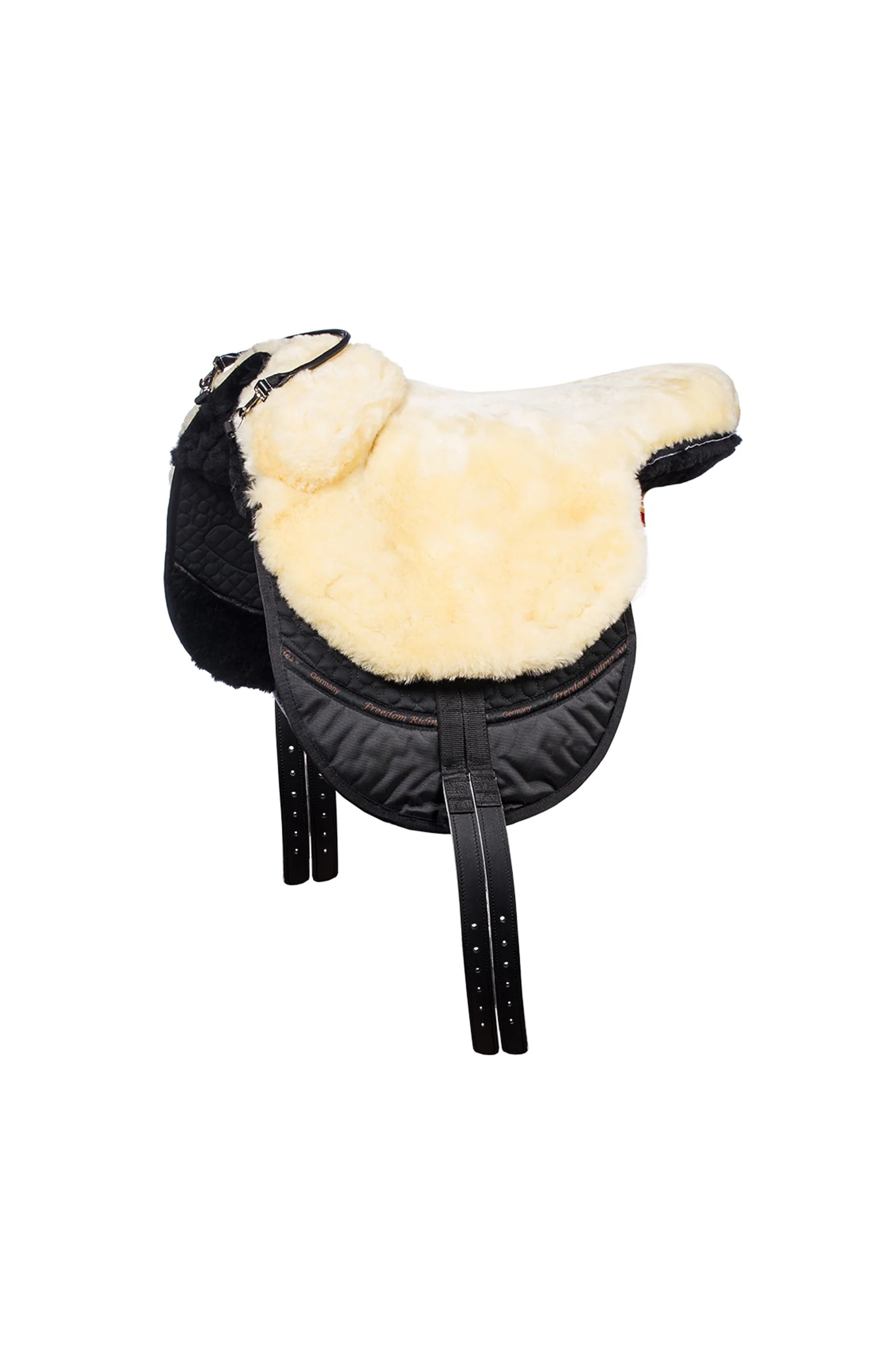 Macon Extra Merino Bareback Pad, Knee Rolls & Inlays, S Black/ Neutral S