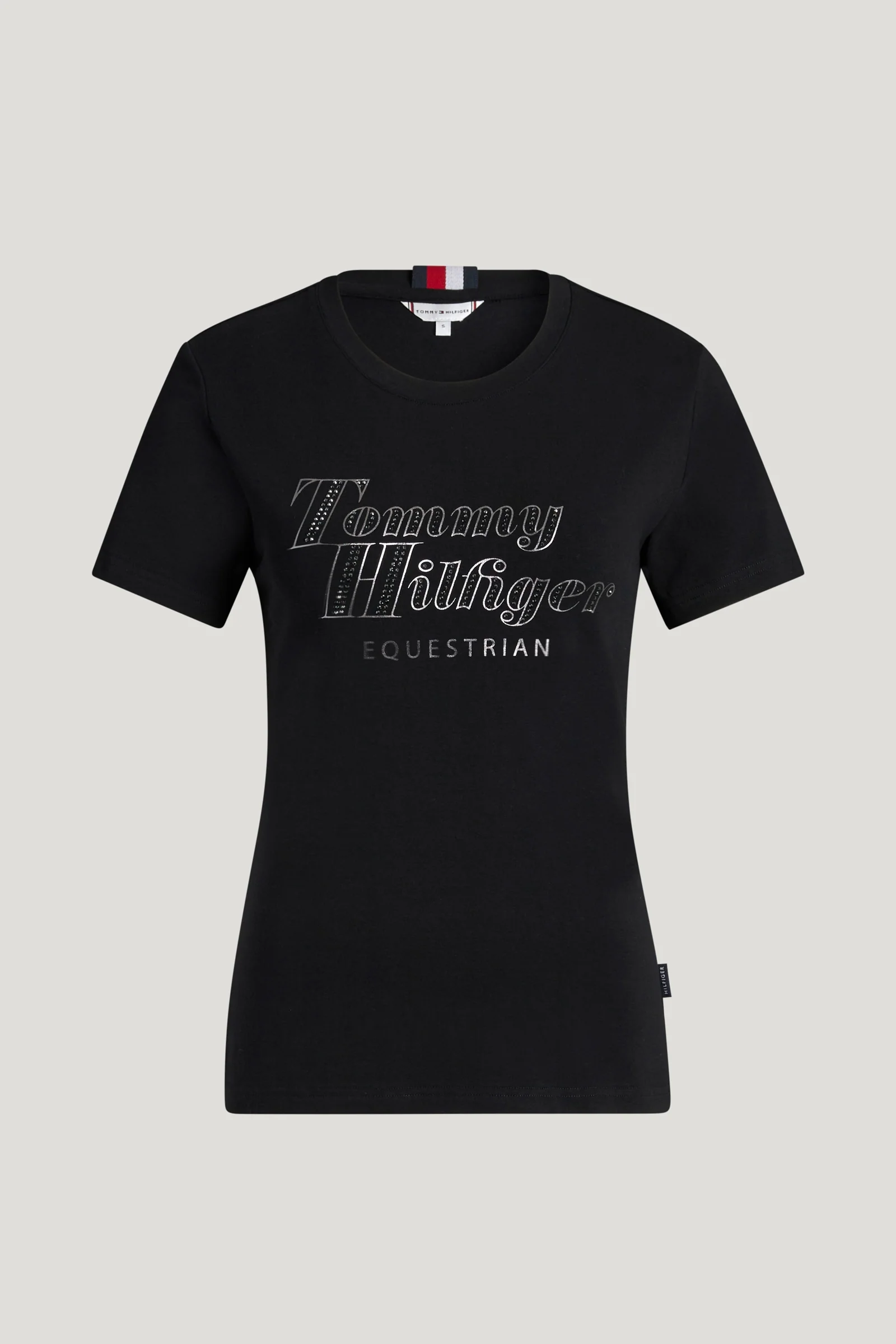 Malibu Women's Rhinestone T-Shirt Black L