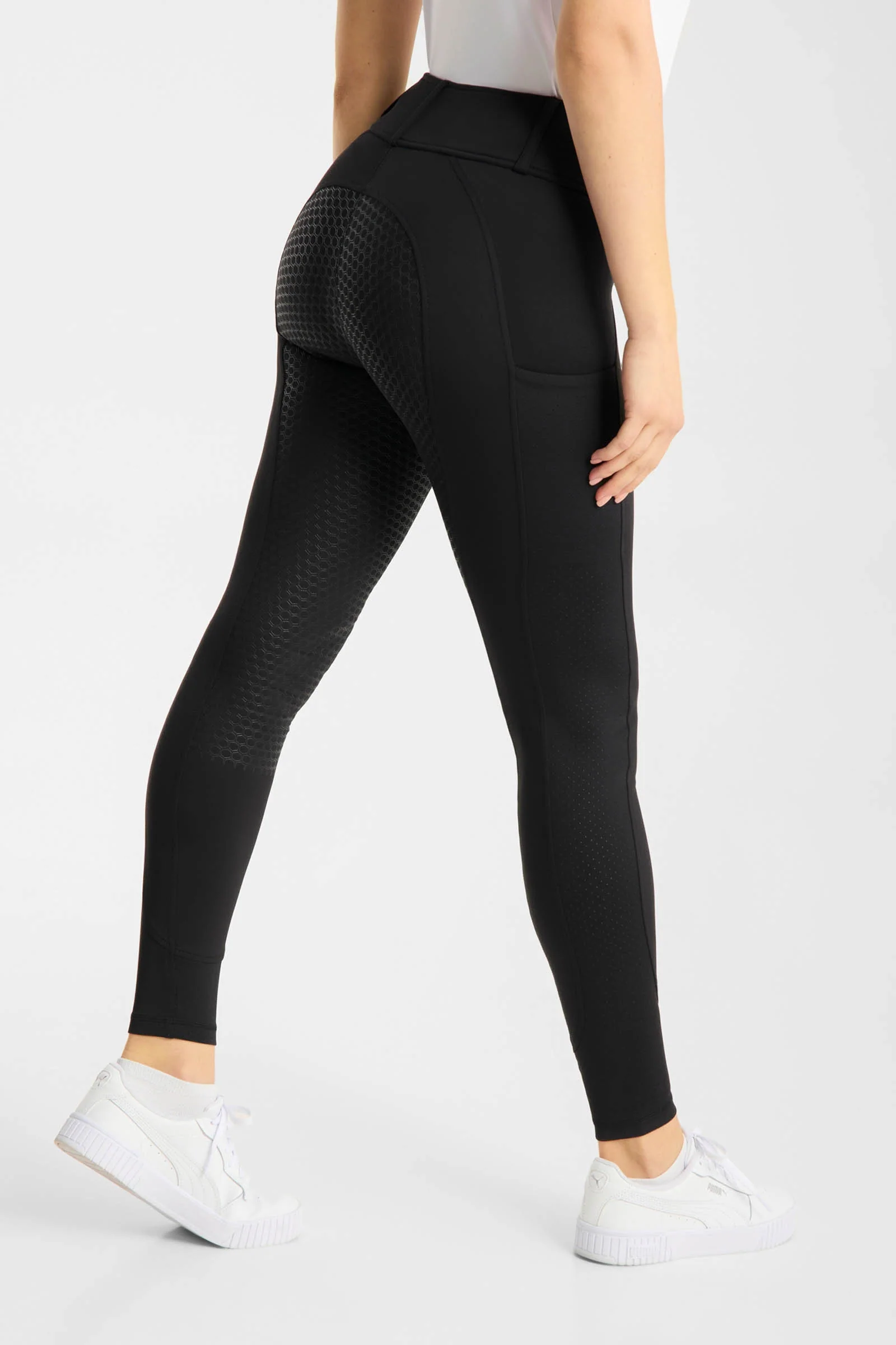 Matilda Women´s Perforated Fullgrip Breeches Black 8