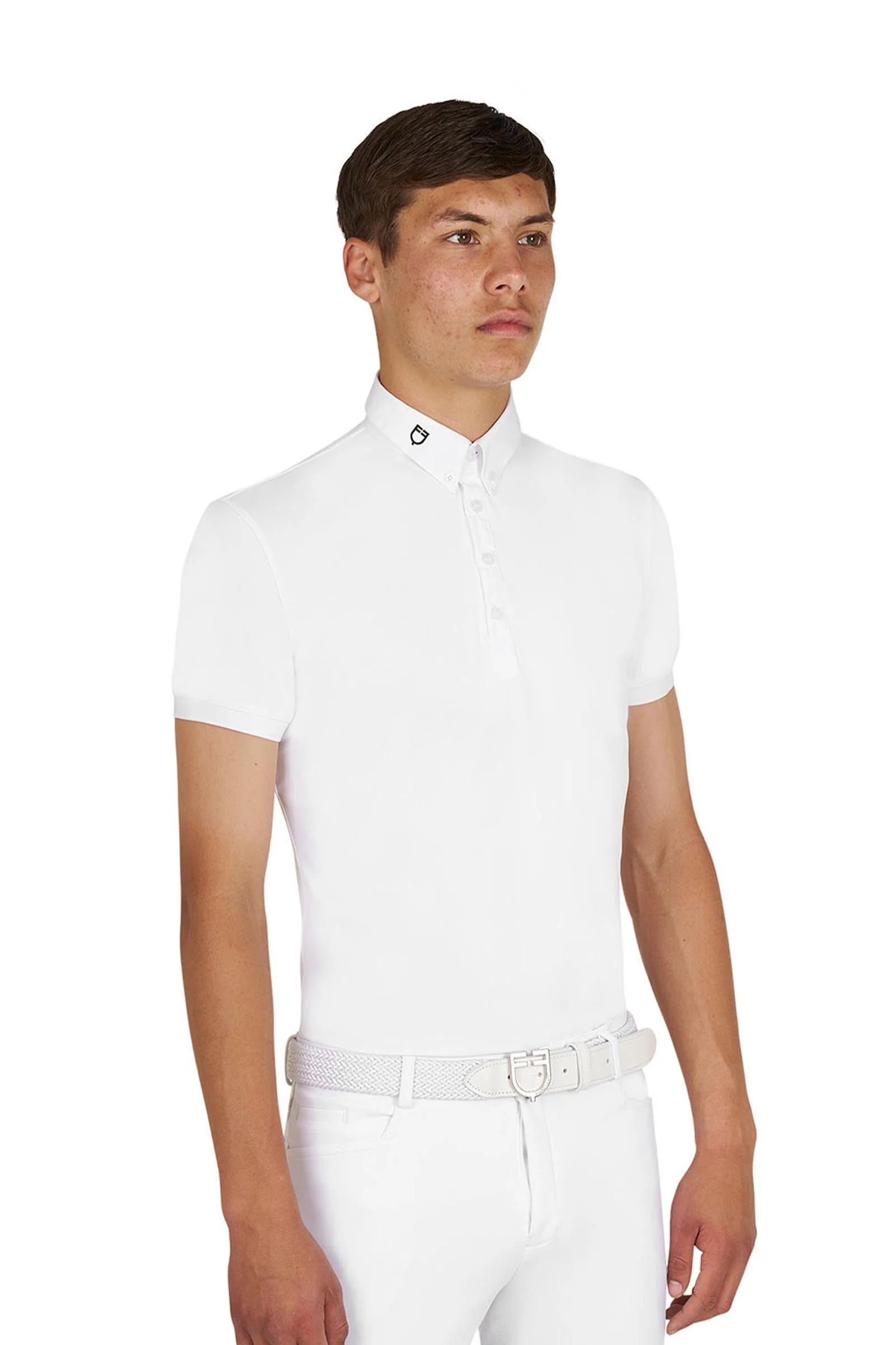 Men's Breathable Competition Polo Shirt White S