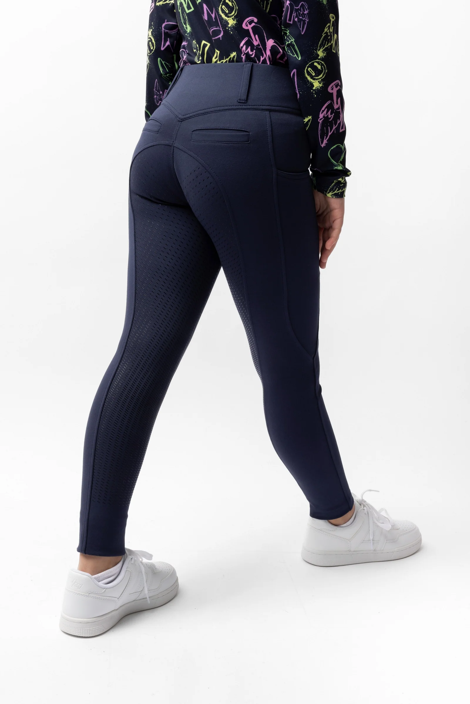 Mira Kids´ Full Grip Breeches Overture navy 8-10 years