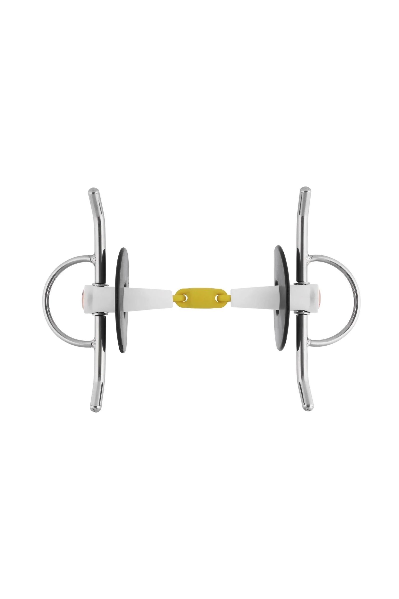 Nathe Full Cheek Snaffle Bit, Double Jt. 18mm, Thermoplastic 000 145 mm