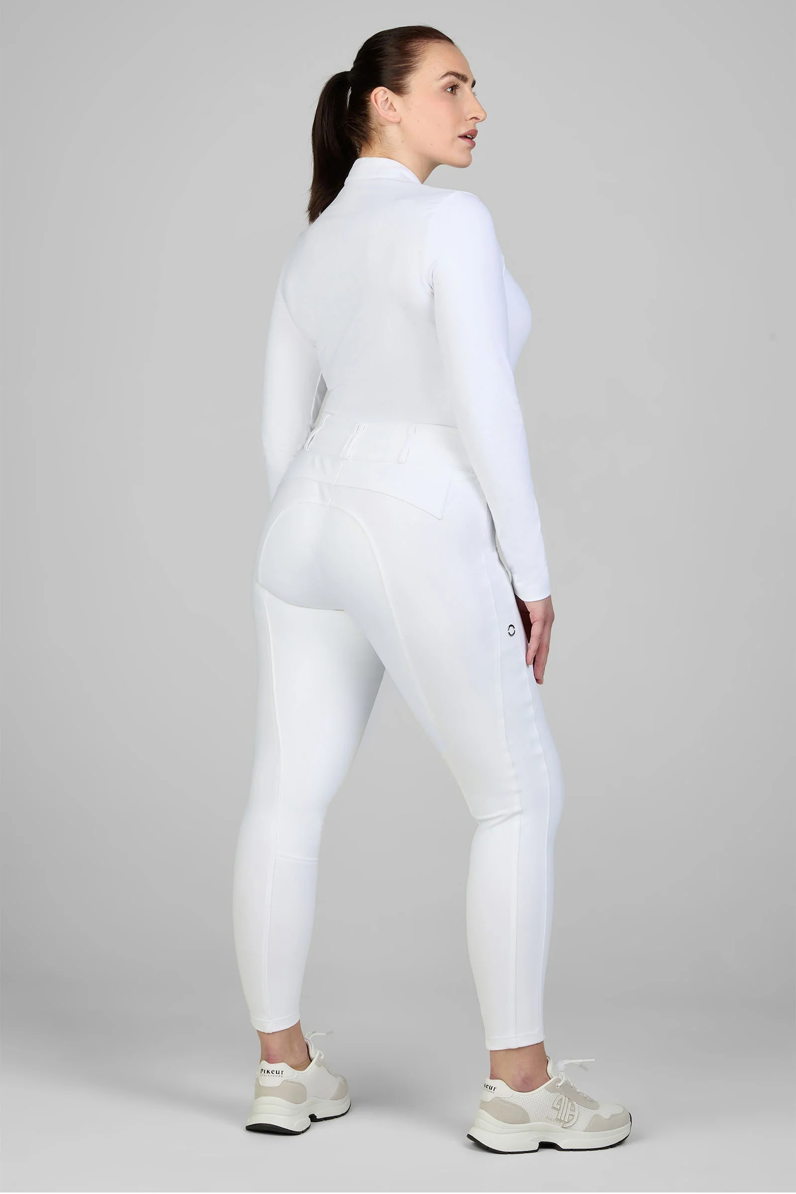New Candela Women´s Highwaist Breeches With Fullgrip White 20 Long
