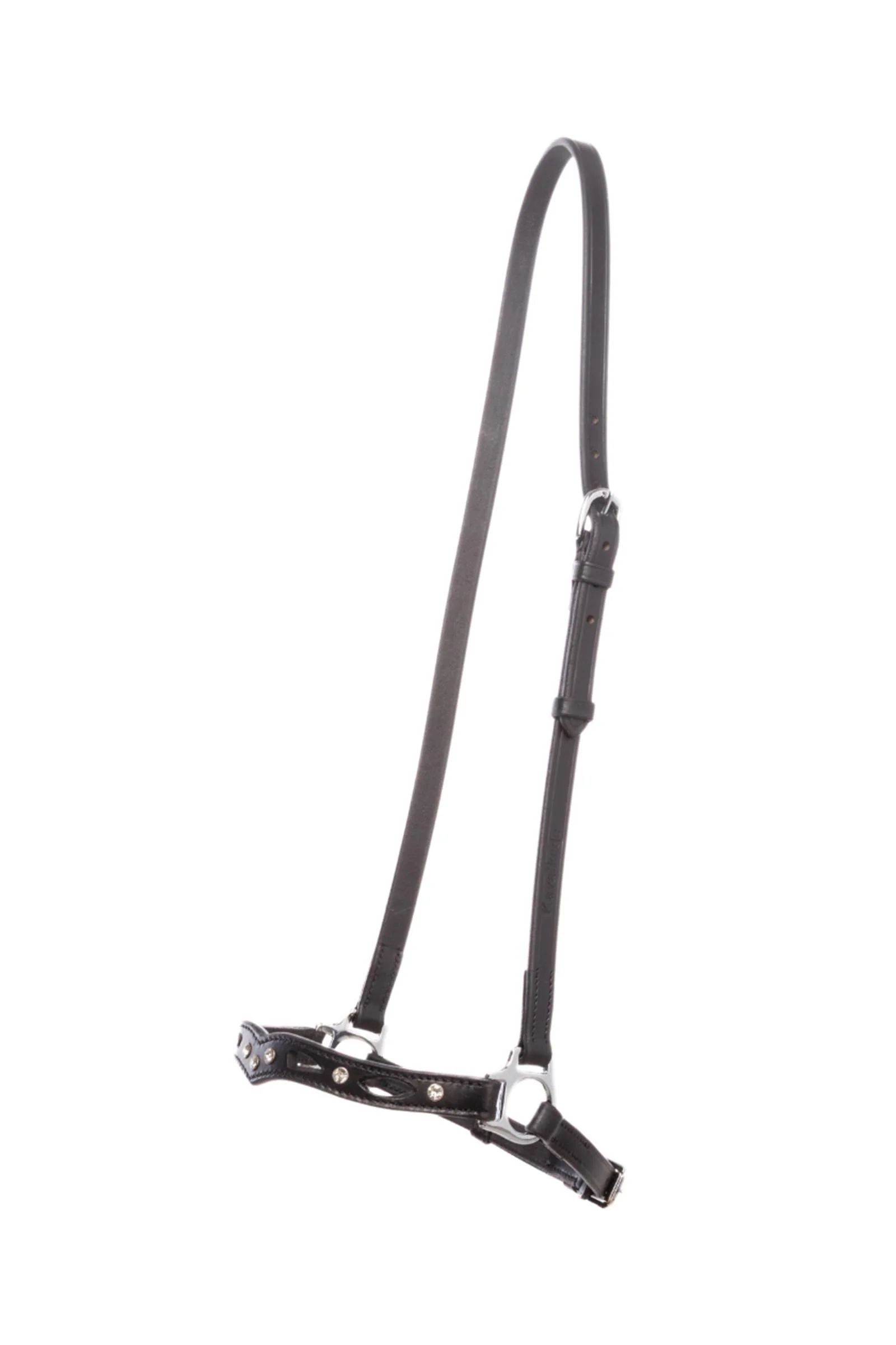 Noseband For Icelandic Bridle Ragnar Celtic, Drop Style Black/Silver L