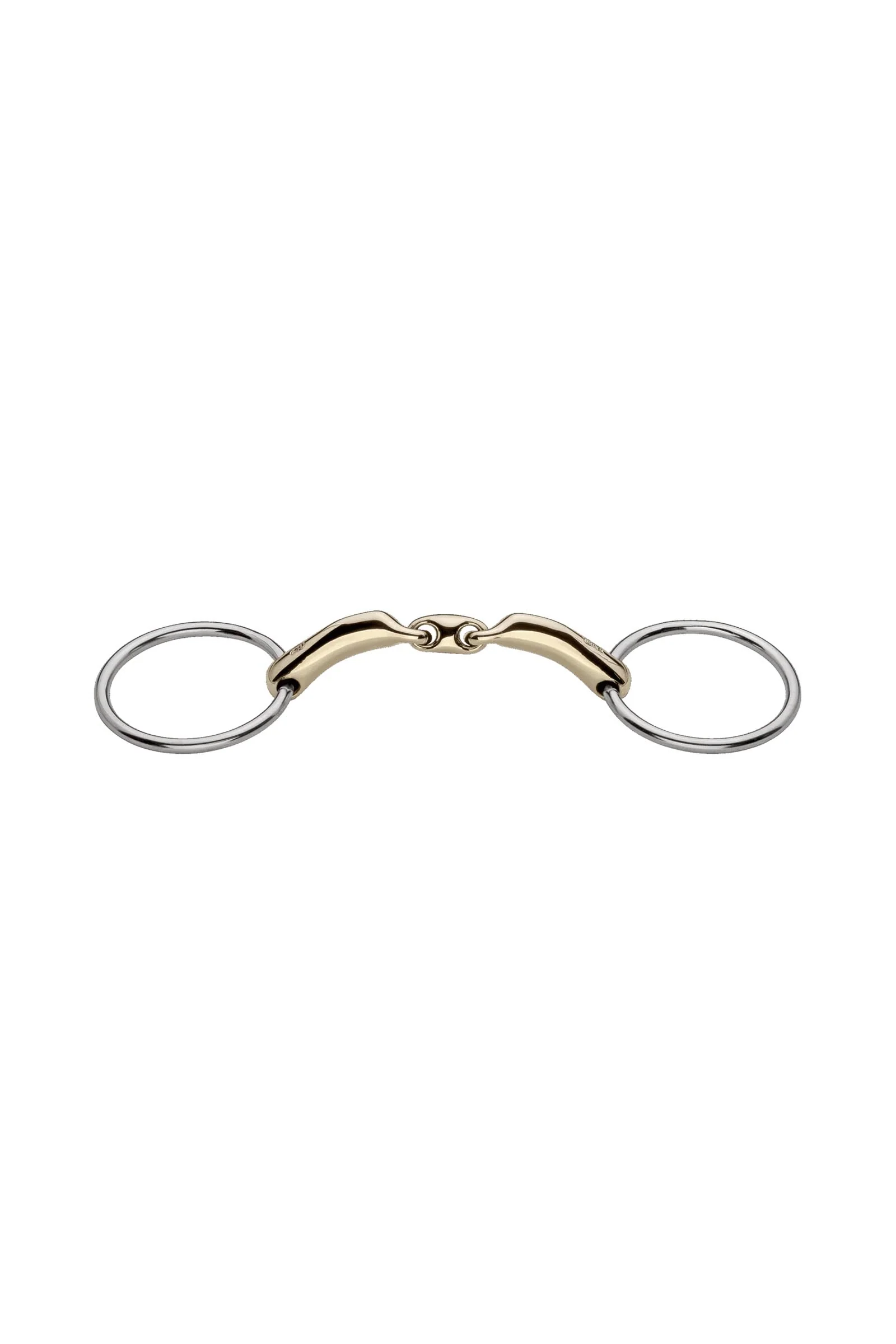 Novocontact Loose Ring Snaffle, Double Jt. 14mm, Sensogan Metall 125 mm