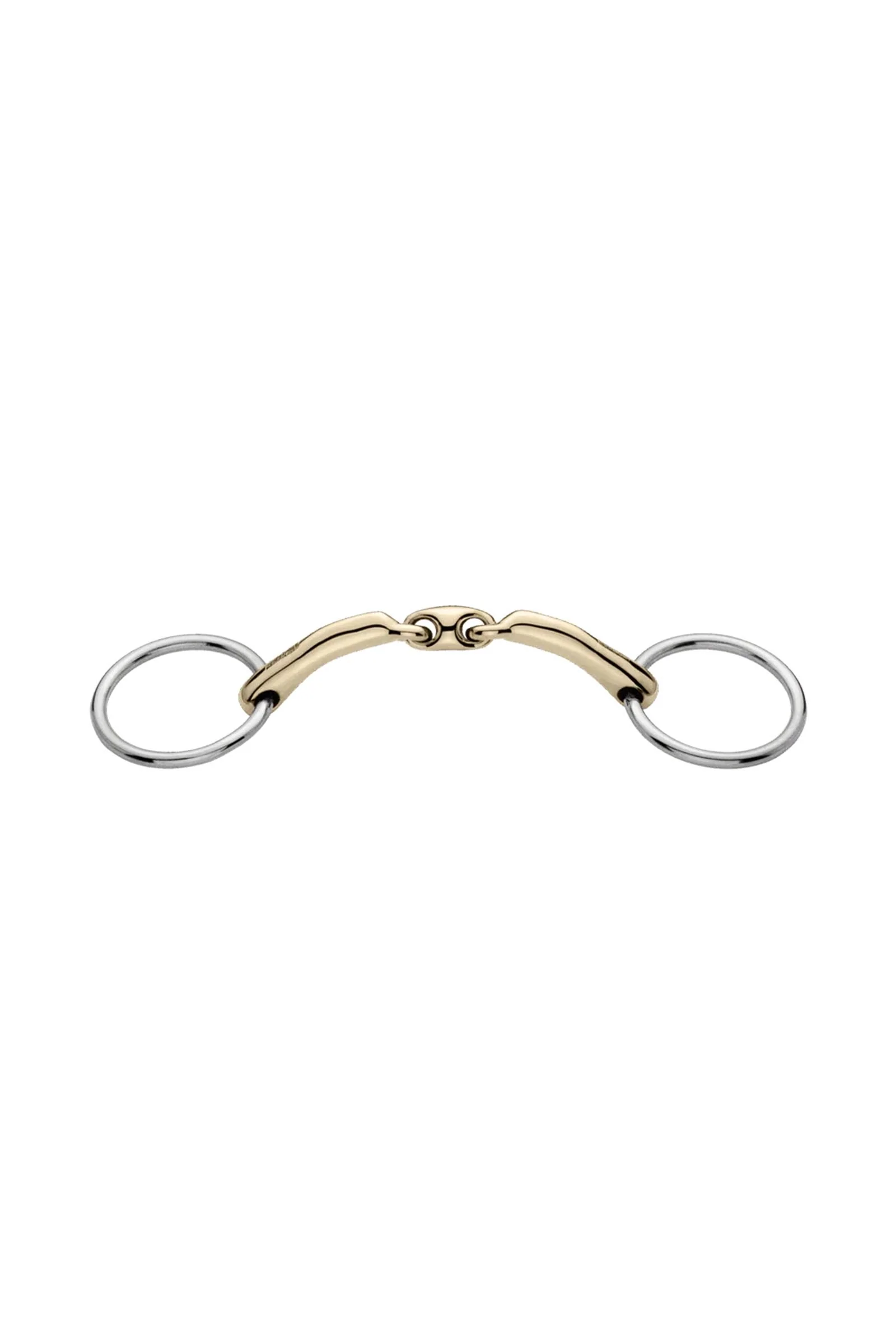 Novocontact Pony/Icel. Snaffle, Double Jt. 14mm, Sensogan Metall 115 mm