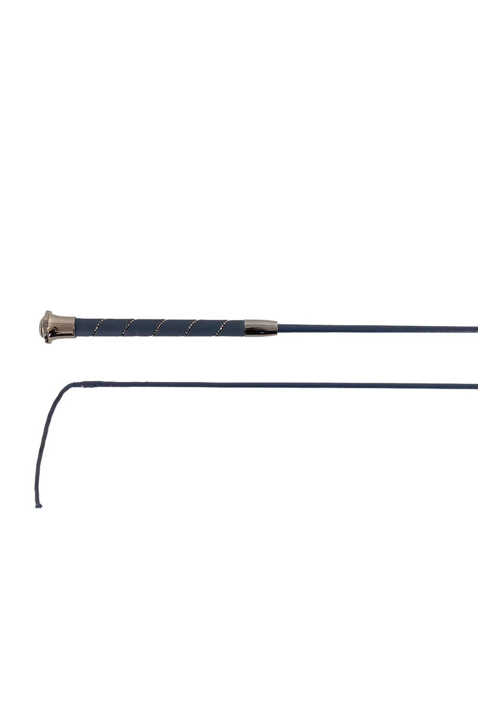 Orion Dressage Whip With Glittery Handle Navy/Gunmetal 90 cm