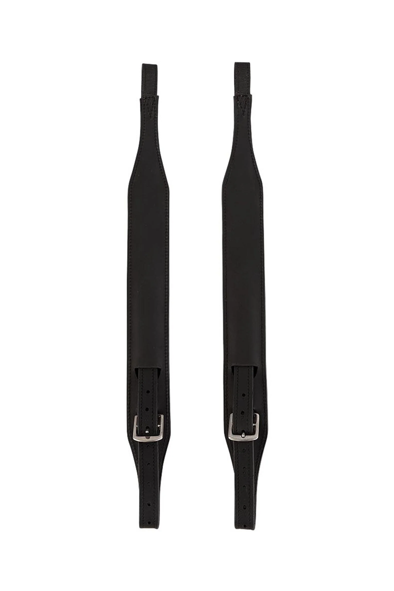 Pro-Jump Stirrup Leathers Black/Silver L