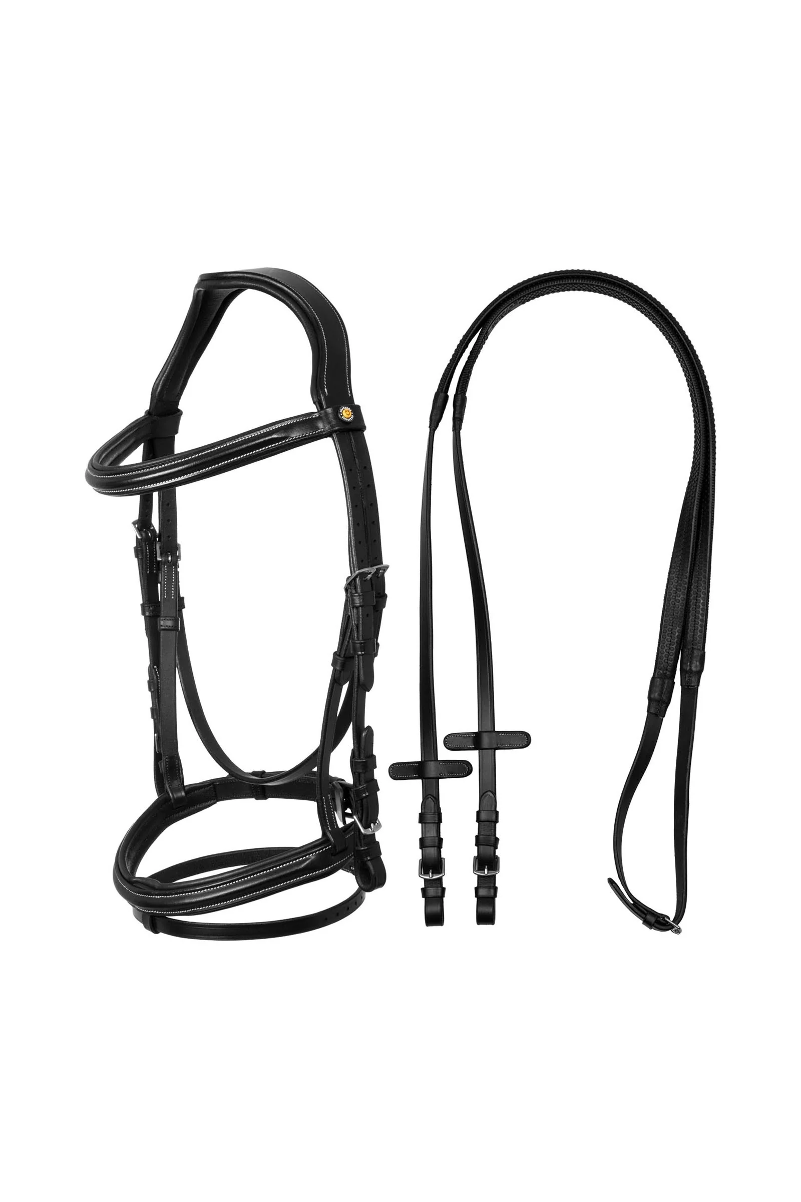 Raised & Padded Anatomical Bridle Black X-Full