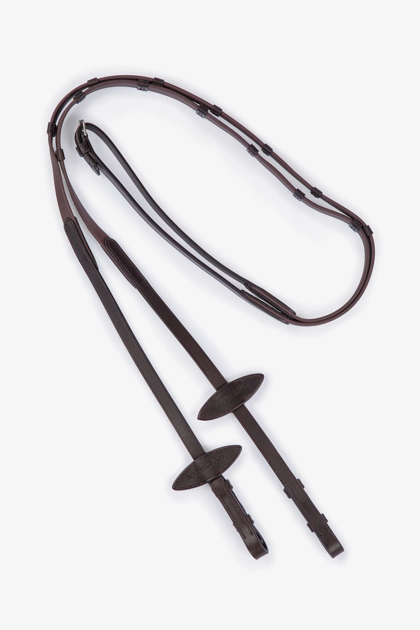Rome Rubber Reins Brown Leather F
