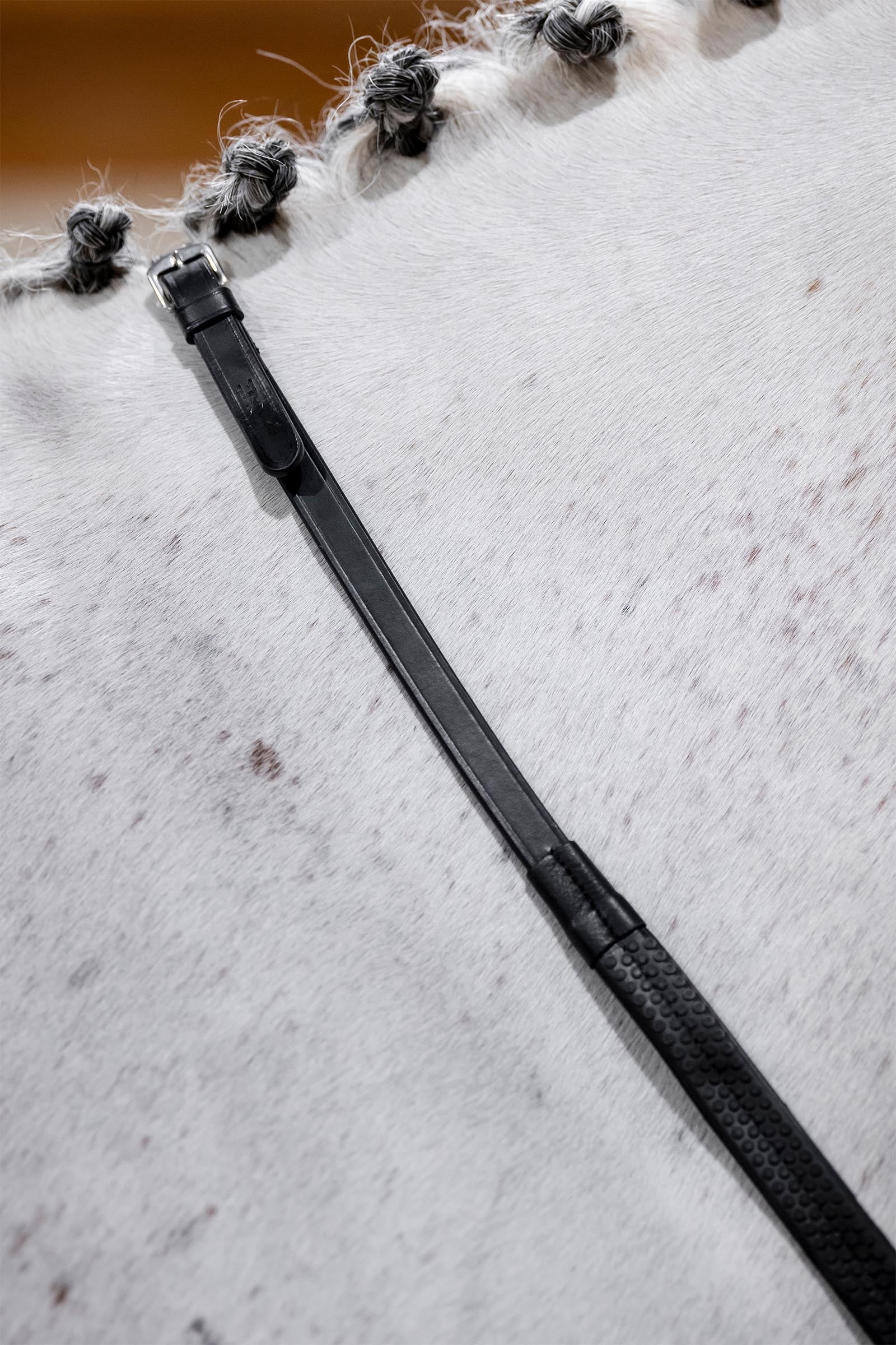 Rubber Grip Reins Black P