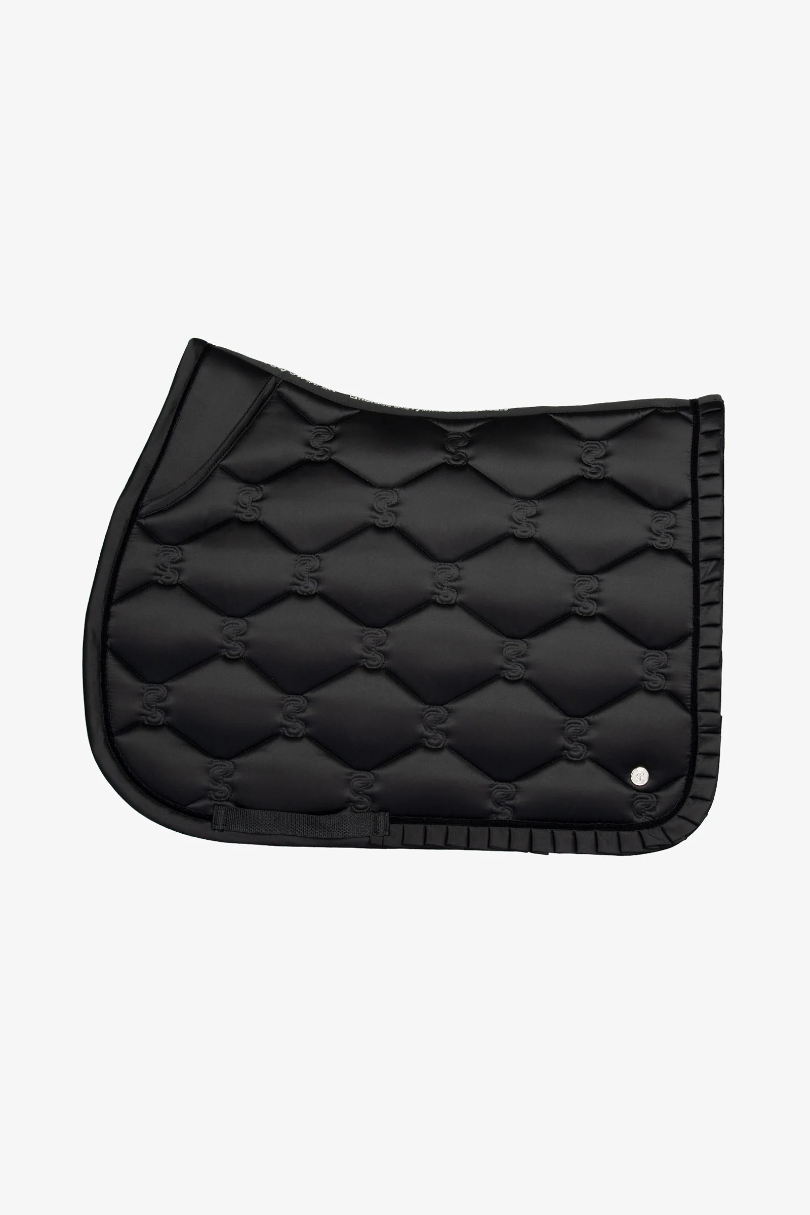 Ruffle Jump Saddle Pad Black C