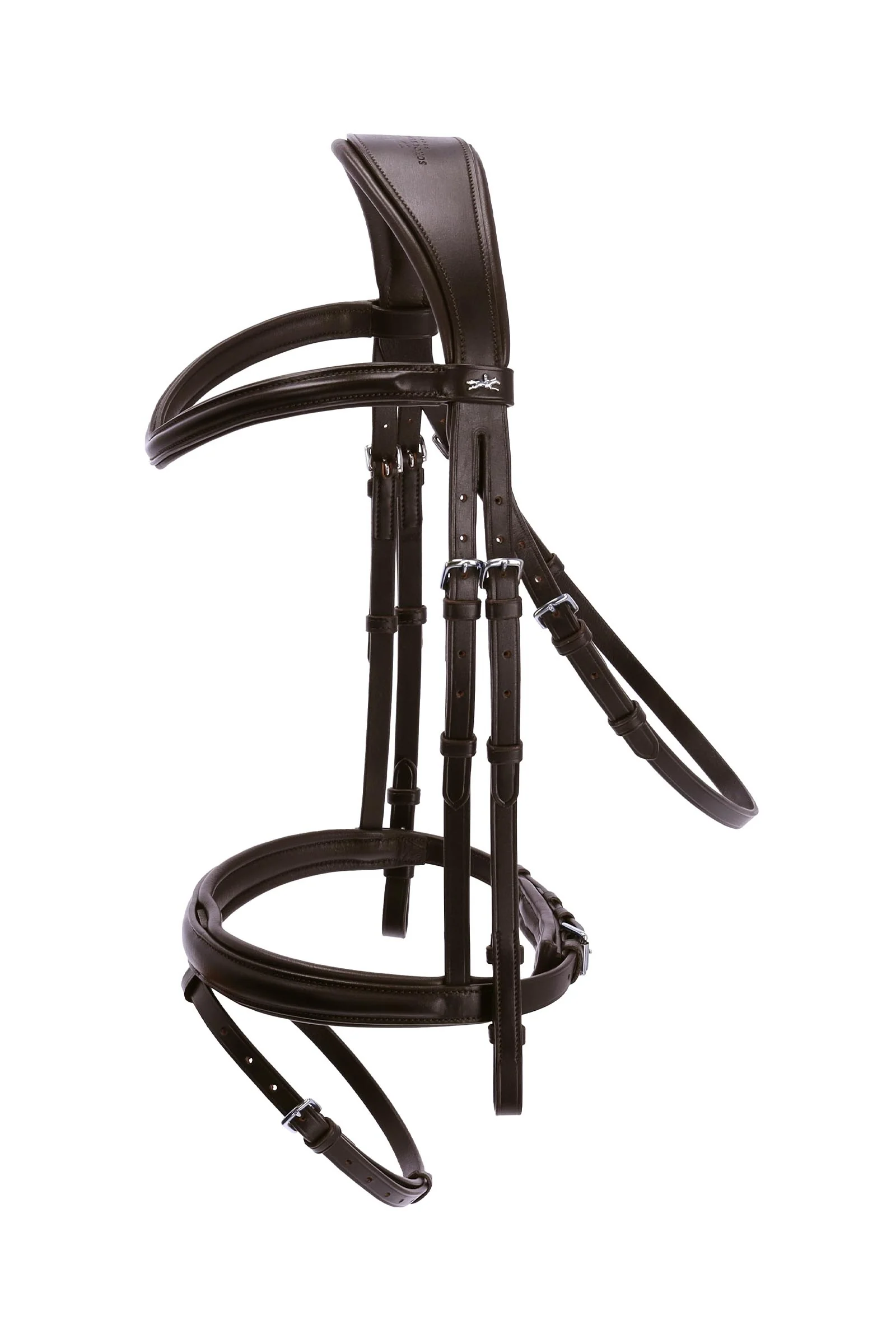 Schockemoehle Sports SP Monza Bridle Dark Brown/Silver P