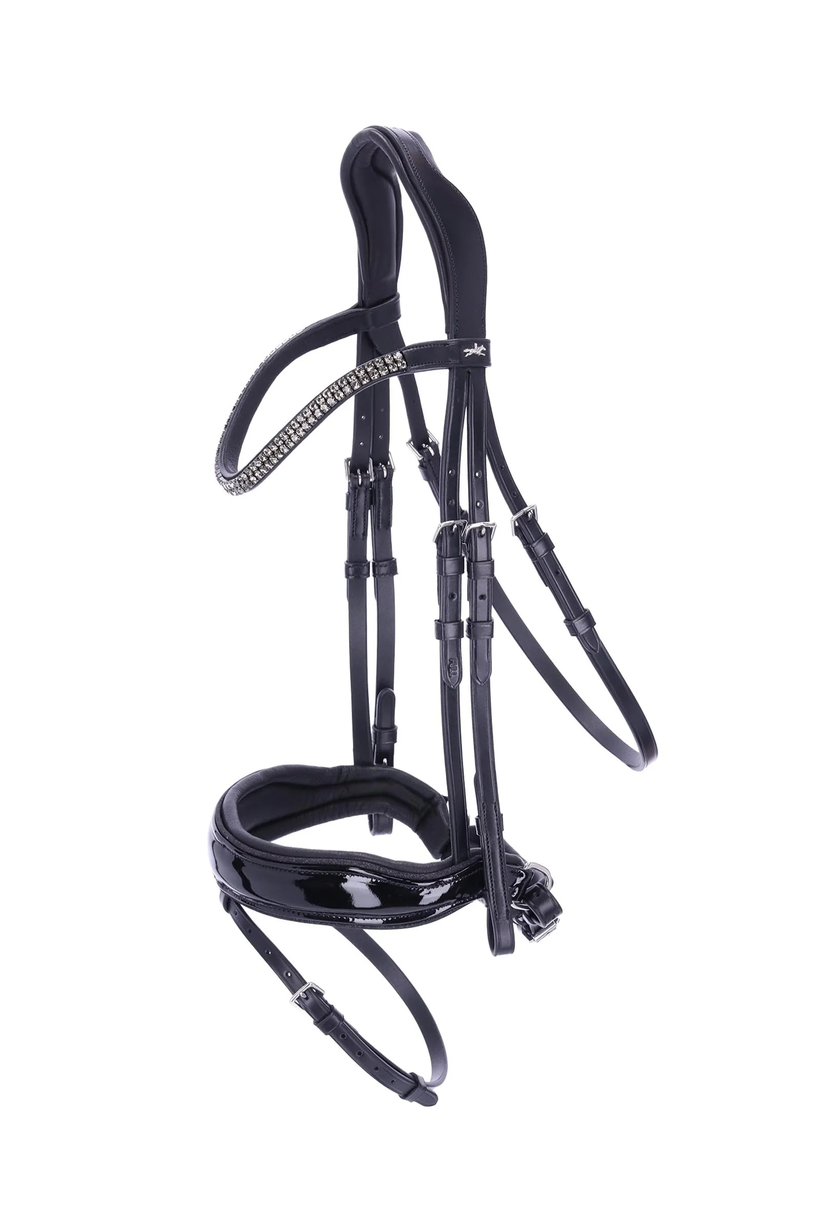 Schockemoehle Sports SP Valencia Bridle Black/Patent/Silver C