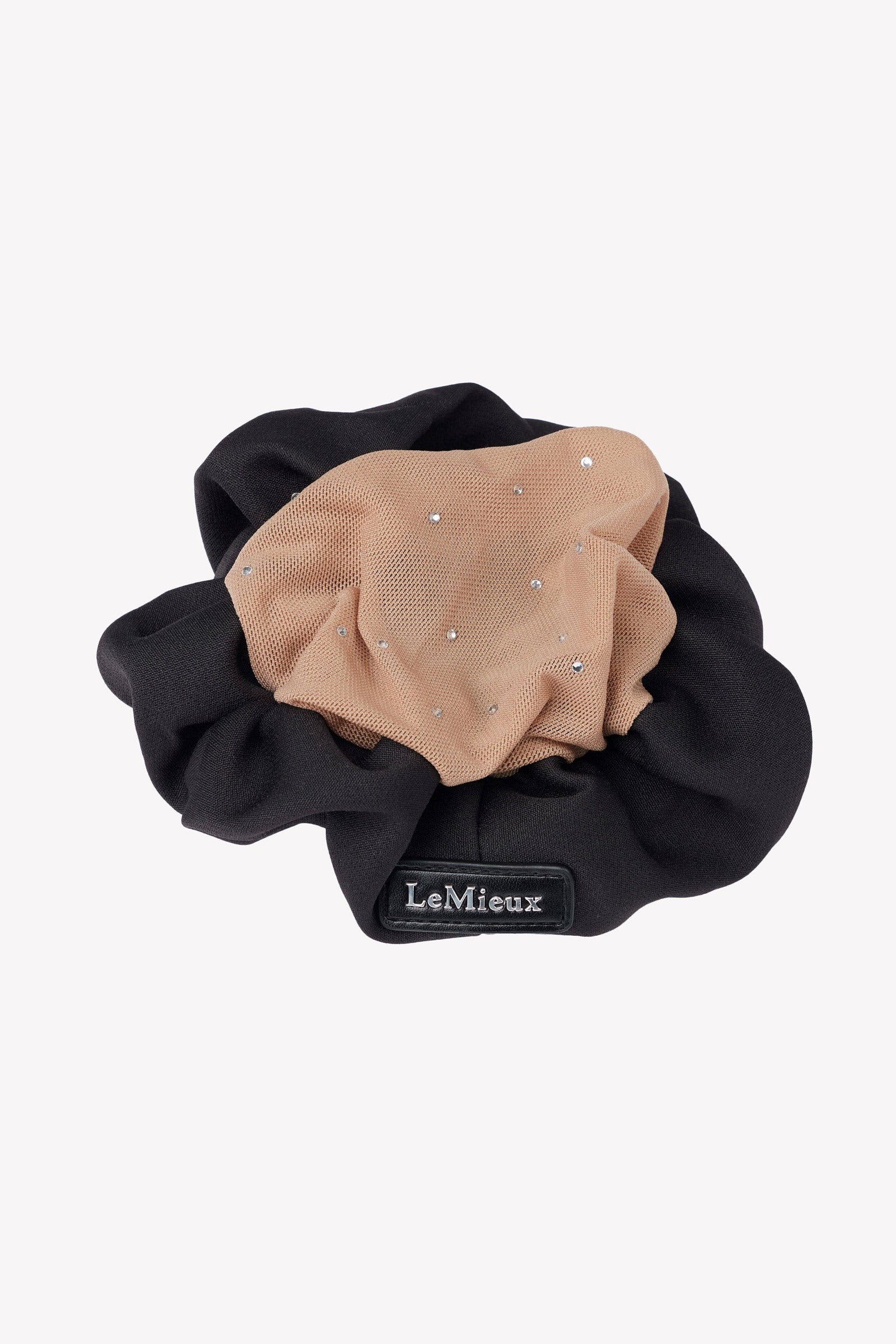 Scrunchie with Crystal Hair Net Black/Blonde One Size