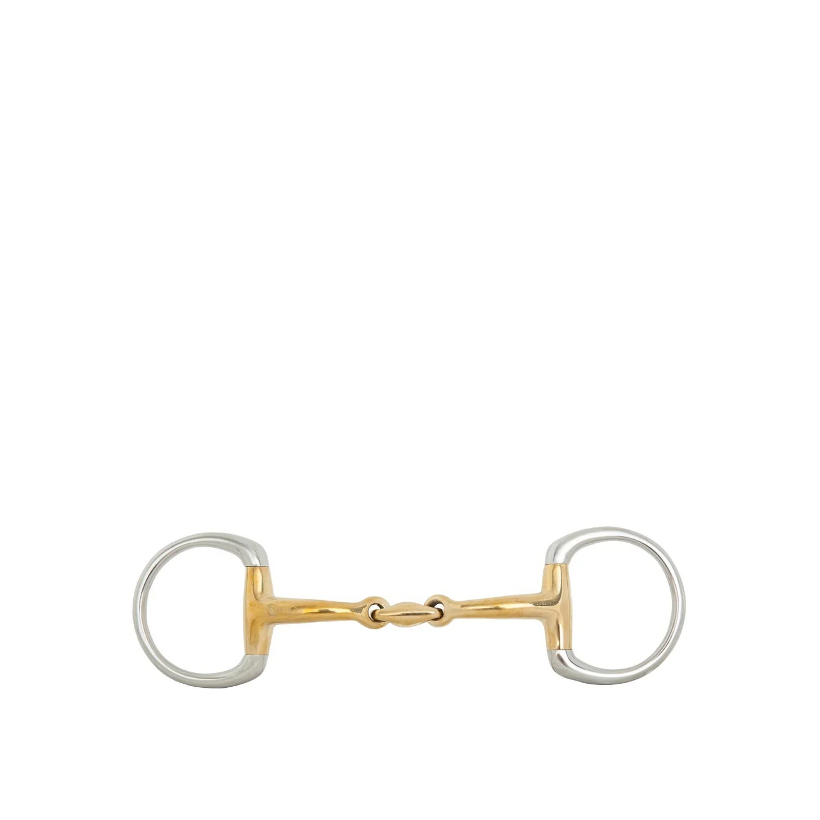 Soft Contact Double Jtd. Snaffle Bit, 14 mm Gold 145 mm
