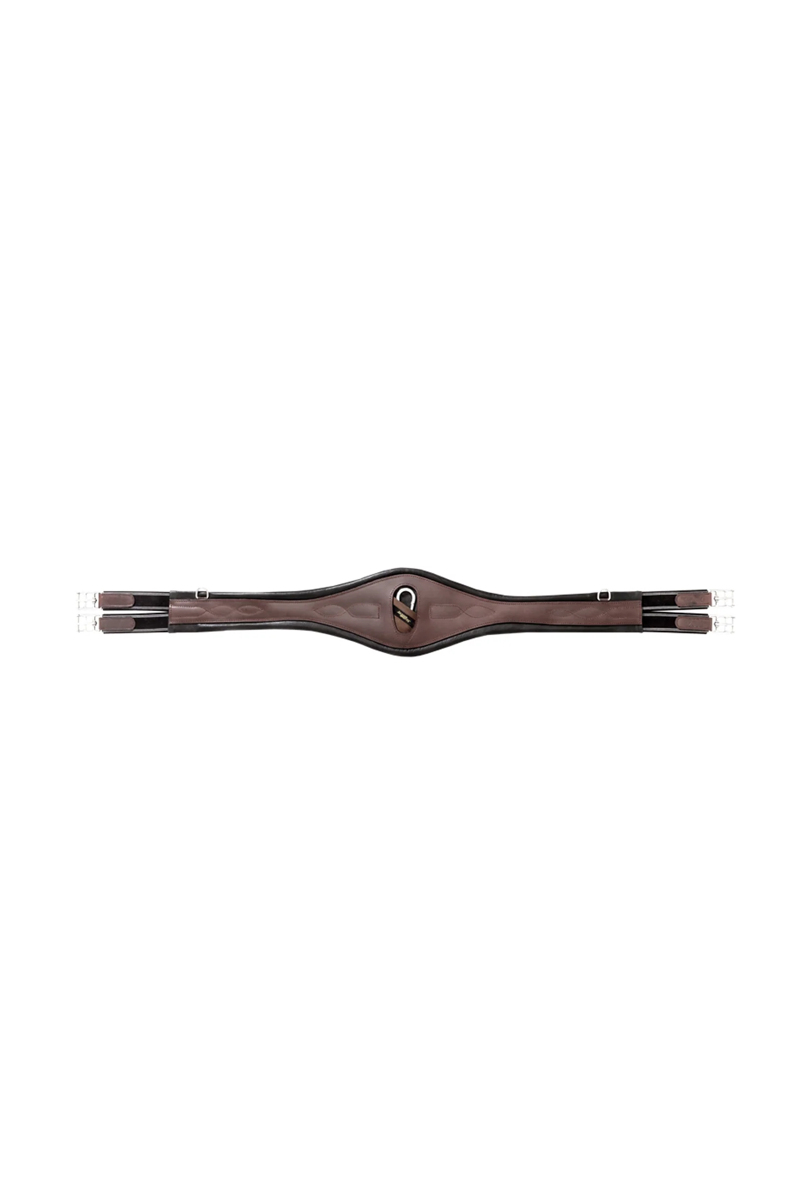 Soft leather girth Comfort, elastic Brown 37"