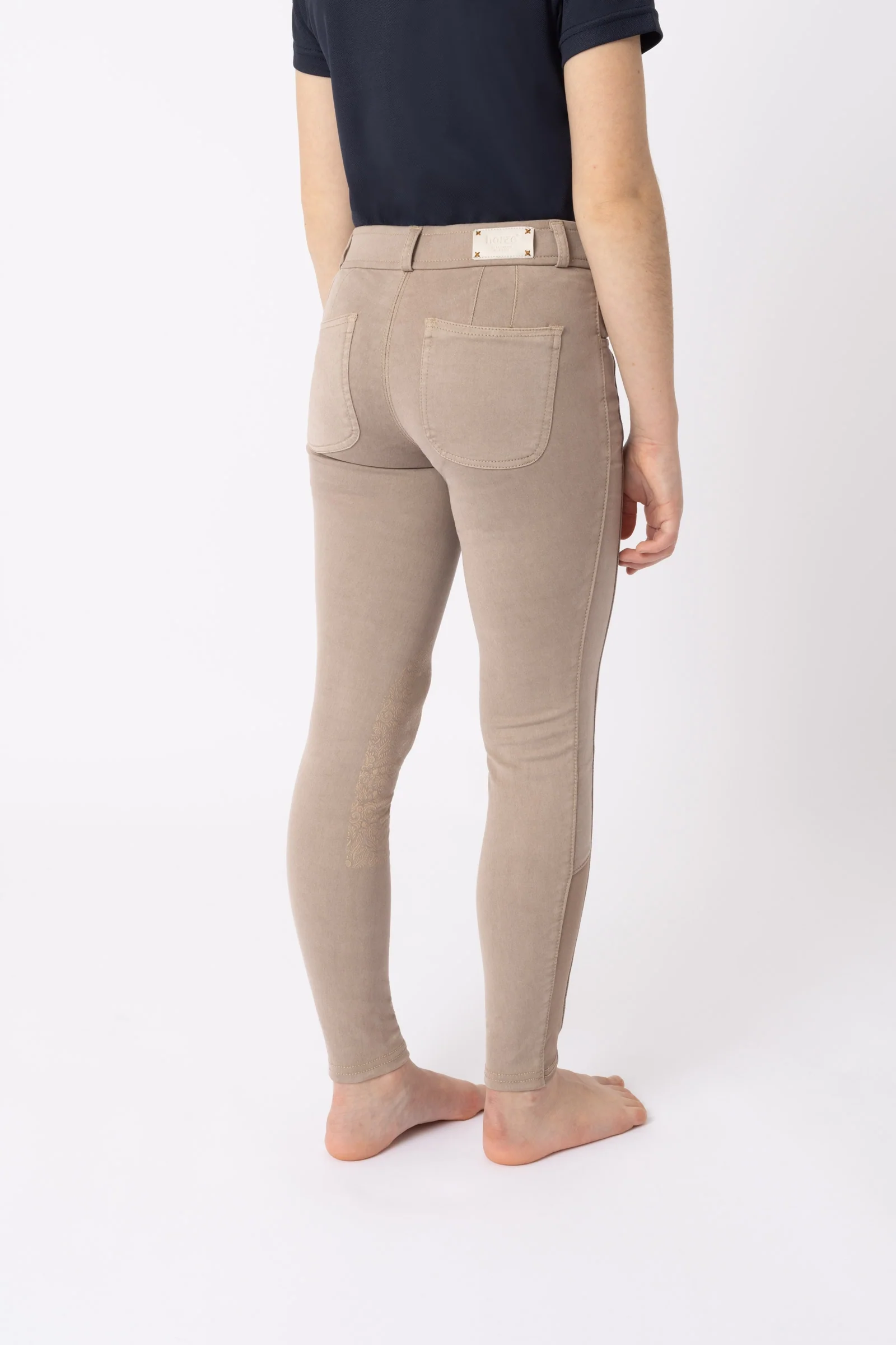Suki Kids Knee Grip Breeches Warm Taupe 13-15 years