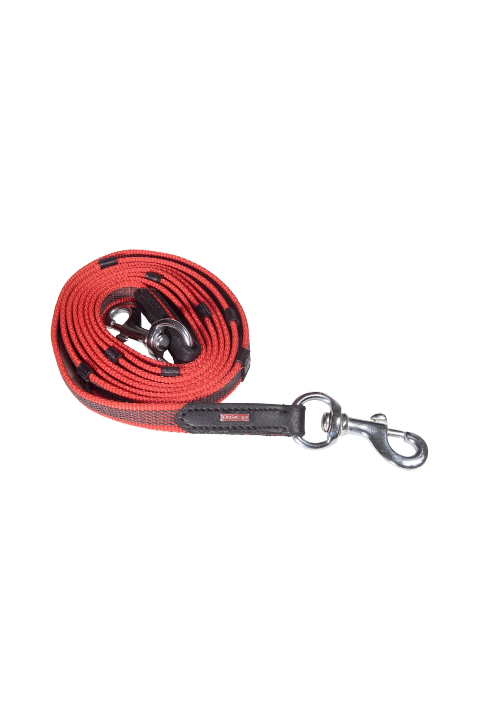 Supergrip Rubber Reins Red Chrome Icelandic Horse